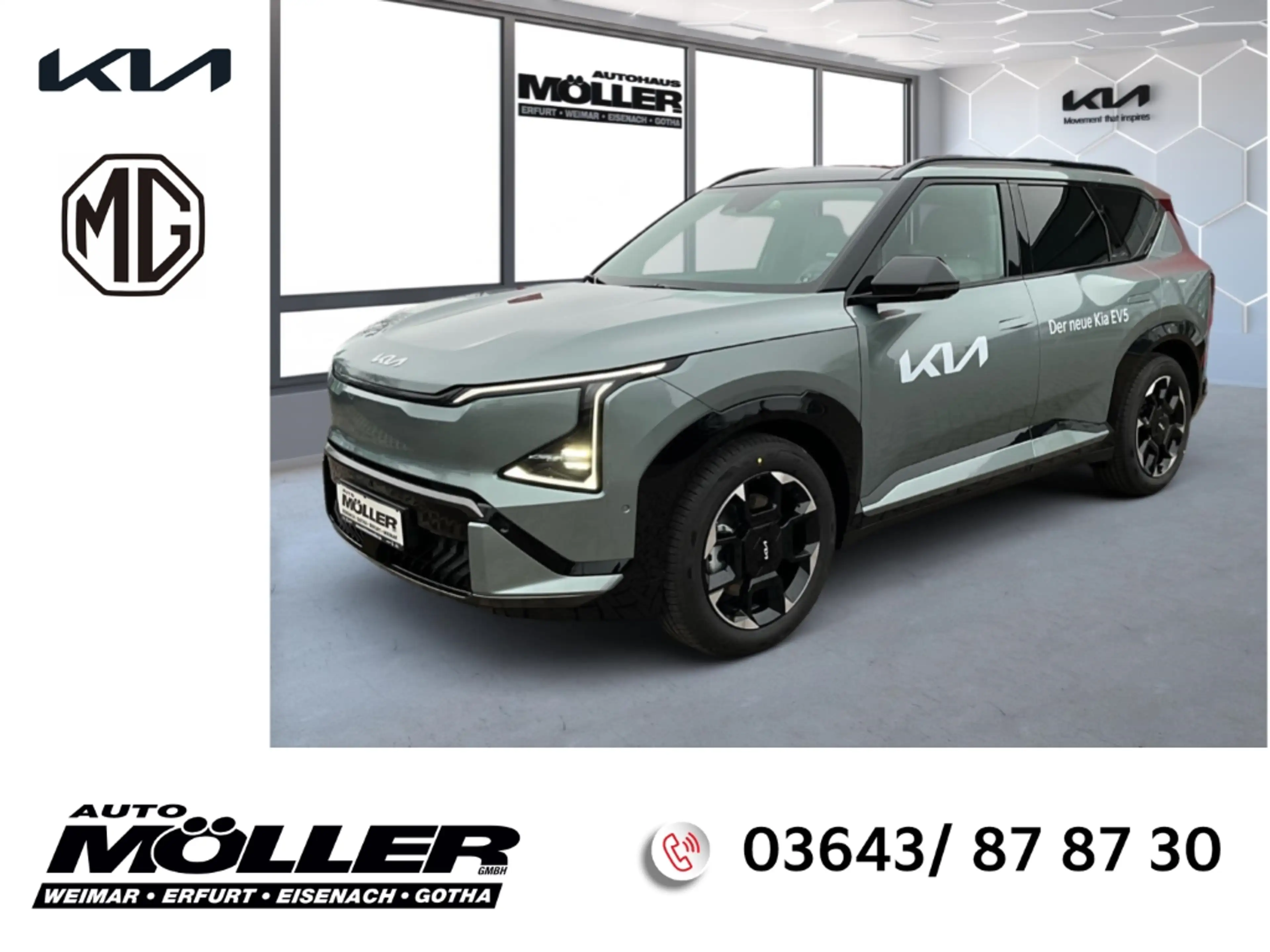 Kia EV5 GT-Line Glasdach Drive 81,4-kWh ACC Massage Head-U