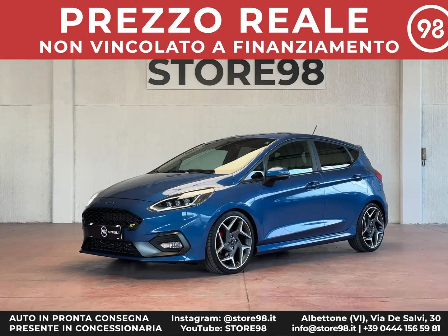 Ford Fiesta ST 5p 1.5 200CV *PERFORMANCE/LED/SUB* Bleu - 1