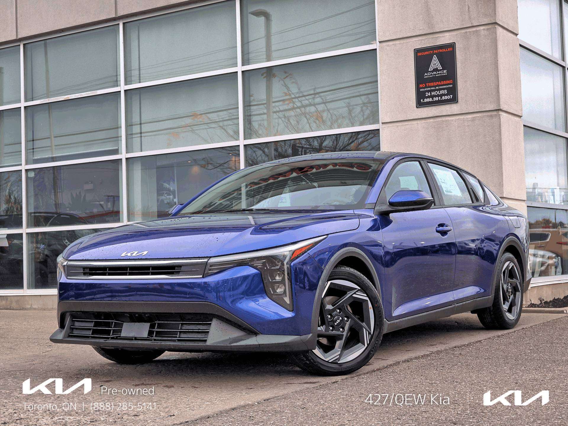 Blue 2025 Kia K4 Sedan Front-Wheel Drive Automatic