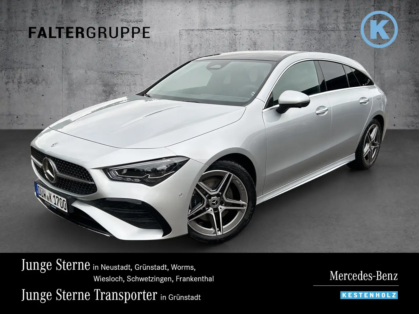 Mercedes-Benz CLA 200 CLA 200 SB AMG+360°+PANO+TWA+HUD+BURME+EASYP Navi Silber - 1