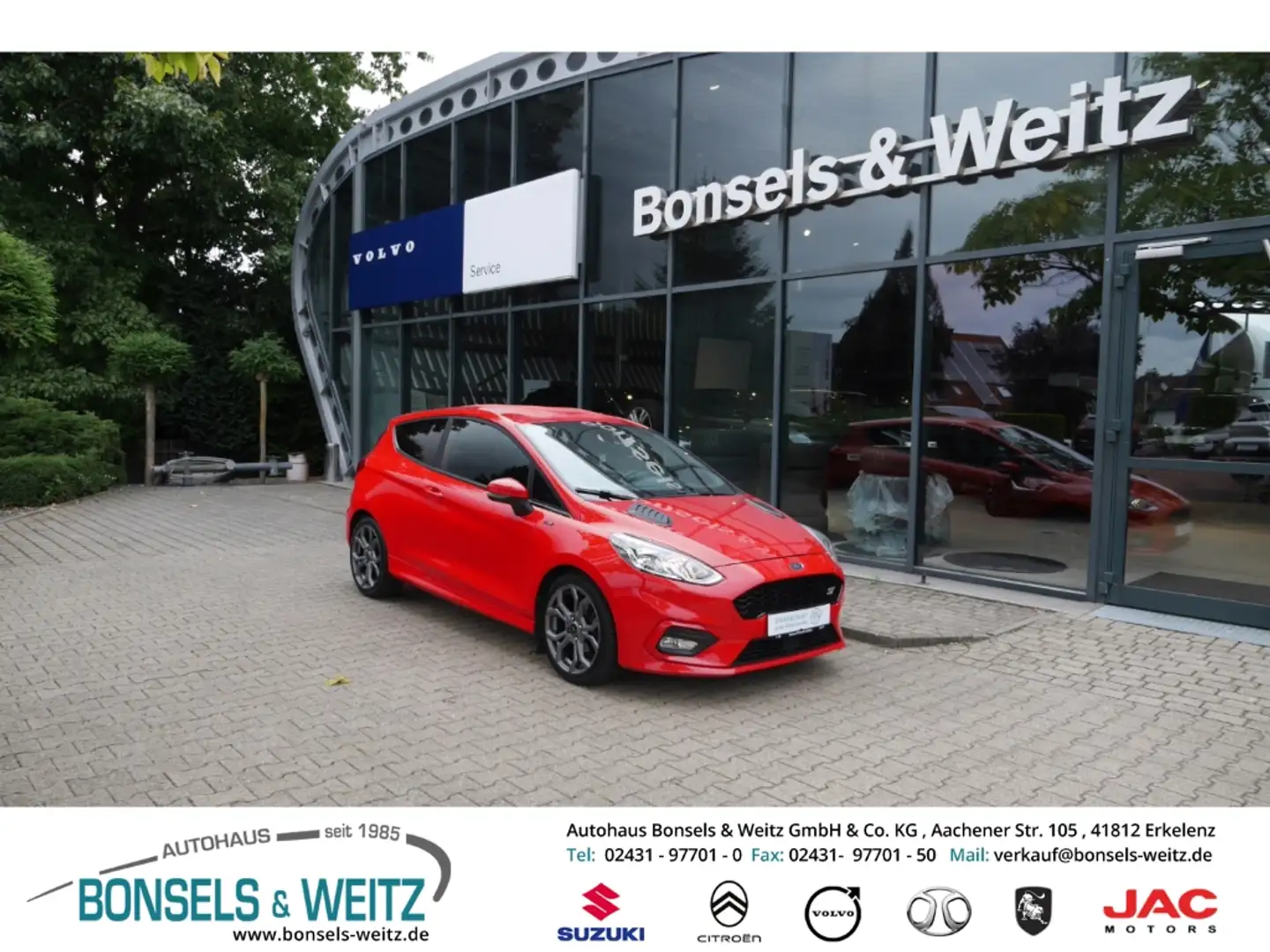 Ford Fiesta 1.0 EcoBoost ST-LINE Soundsystem B & O Apple CarPl Rouge - 1