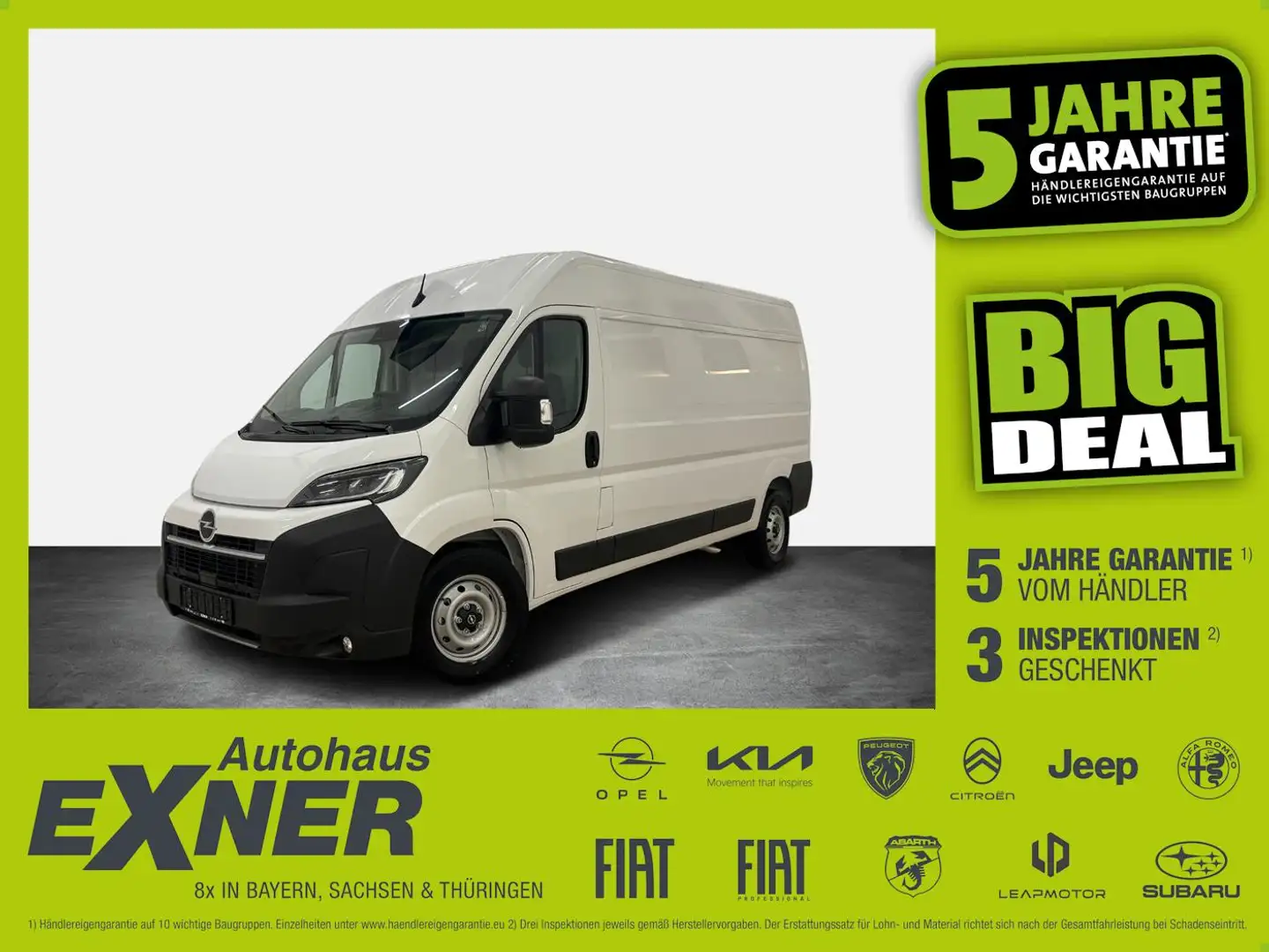 Opel Movano Cargo 2,2 Blue HDi 3,5t verstärkt L3H2 Weiß - 1
