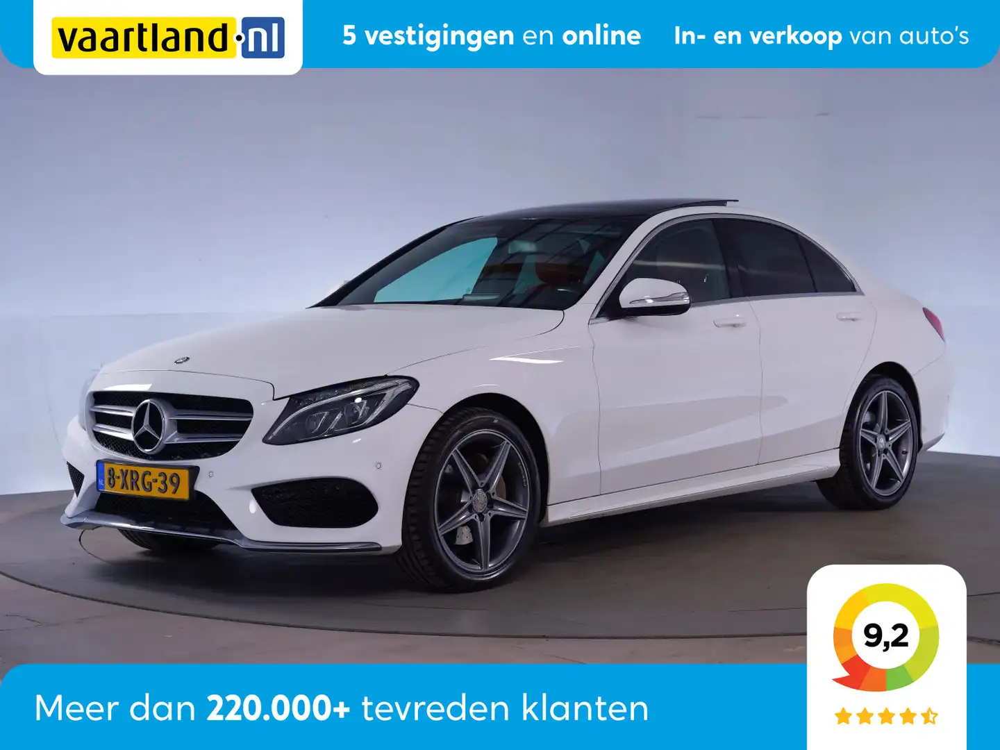 Mercedes-Benz C 180 AMG Line Aut. [ Panorama Leder LED Navi ] Wit - 1