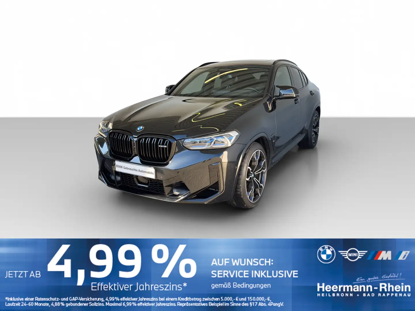 BMW X4 M M Competition LiveCock.Laserl.HUD.GSD.Keyl. Schwarz - 2