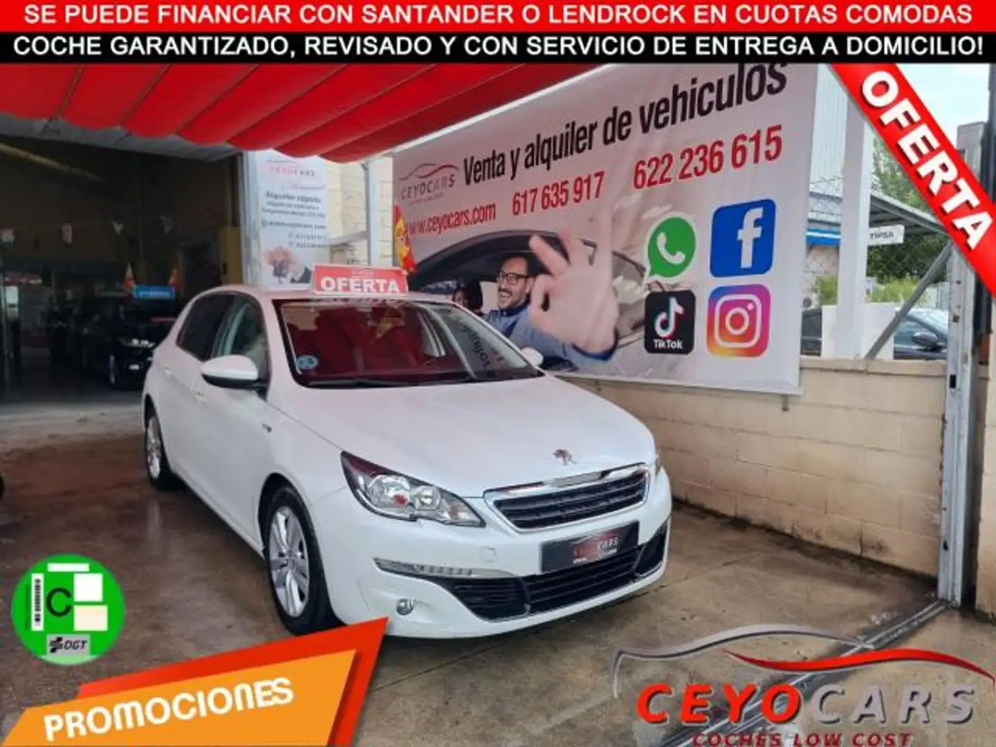 Peugeot 308 1.6 BlueHDi Style 120 Bianco - 1