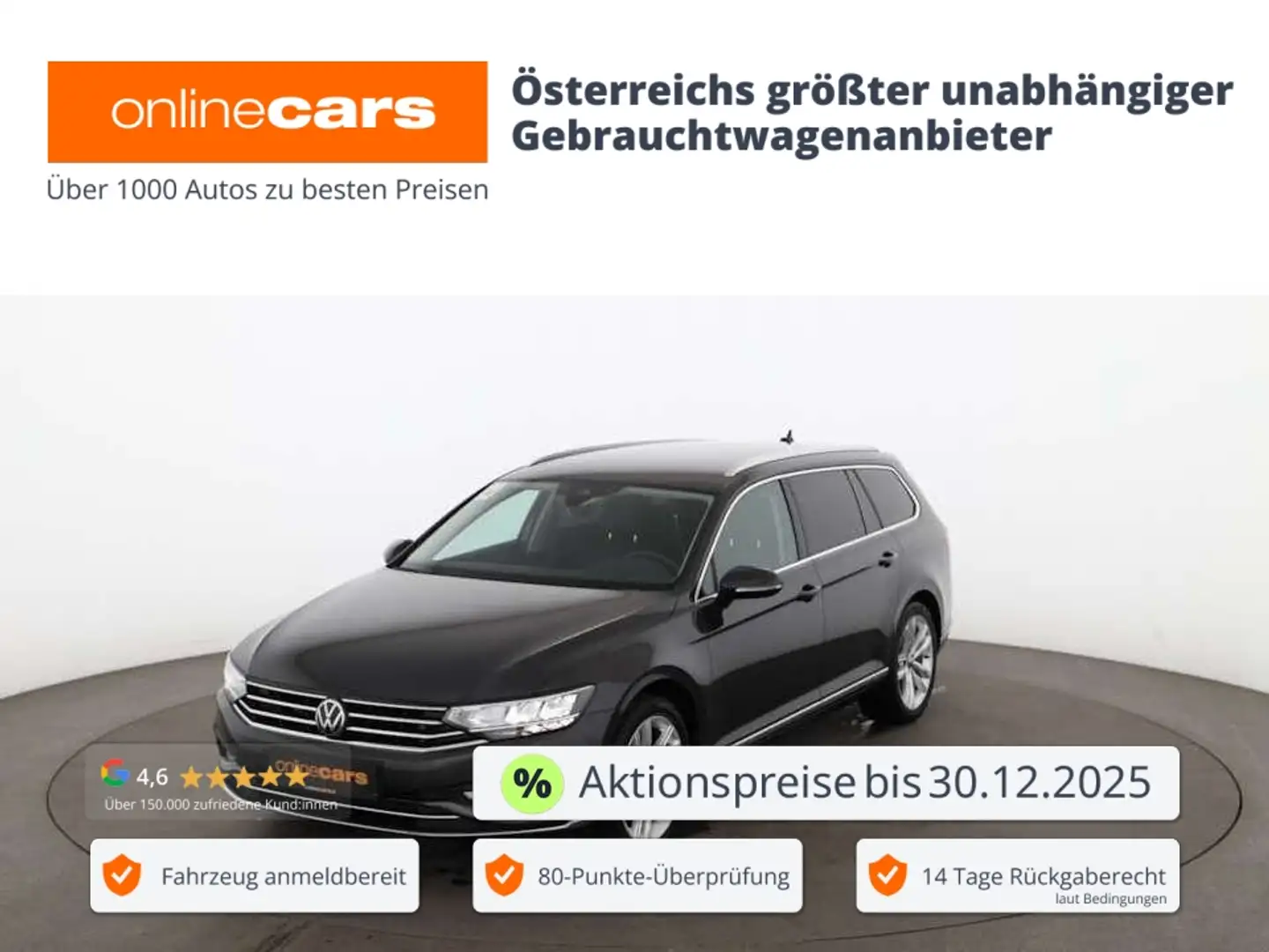 Volkswagen Passat Variant 1.5 TSI Elegance Aut LED HEAD-UP Grau - 1