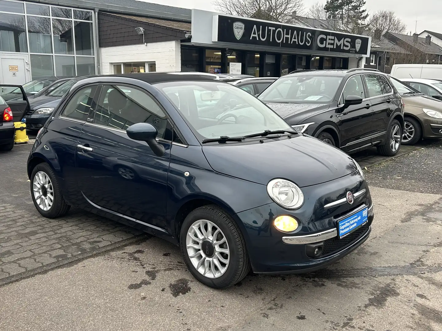 Fiat 500 Lounge Cabrio BT-Audio SHZ Azul - 1