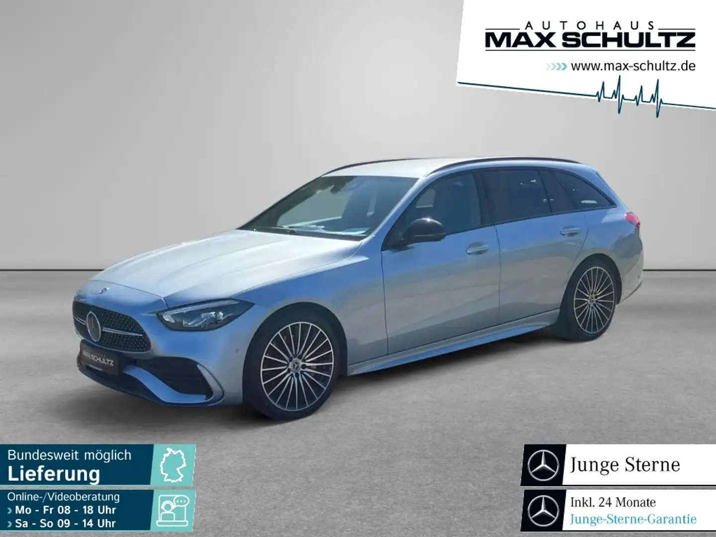 Mercedes-Benz C 220 d T-Modell AMG Line*el. Heckklappe*Kamera Argent - 1