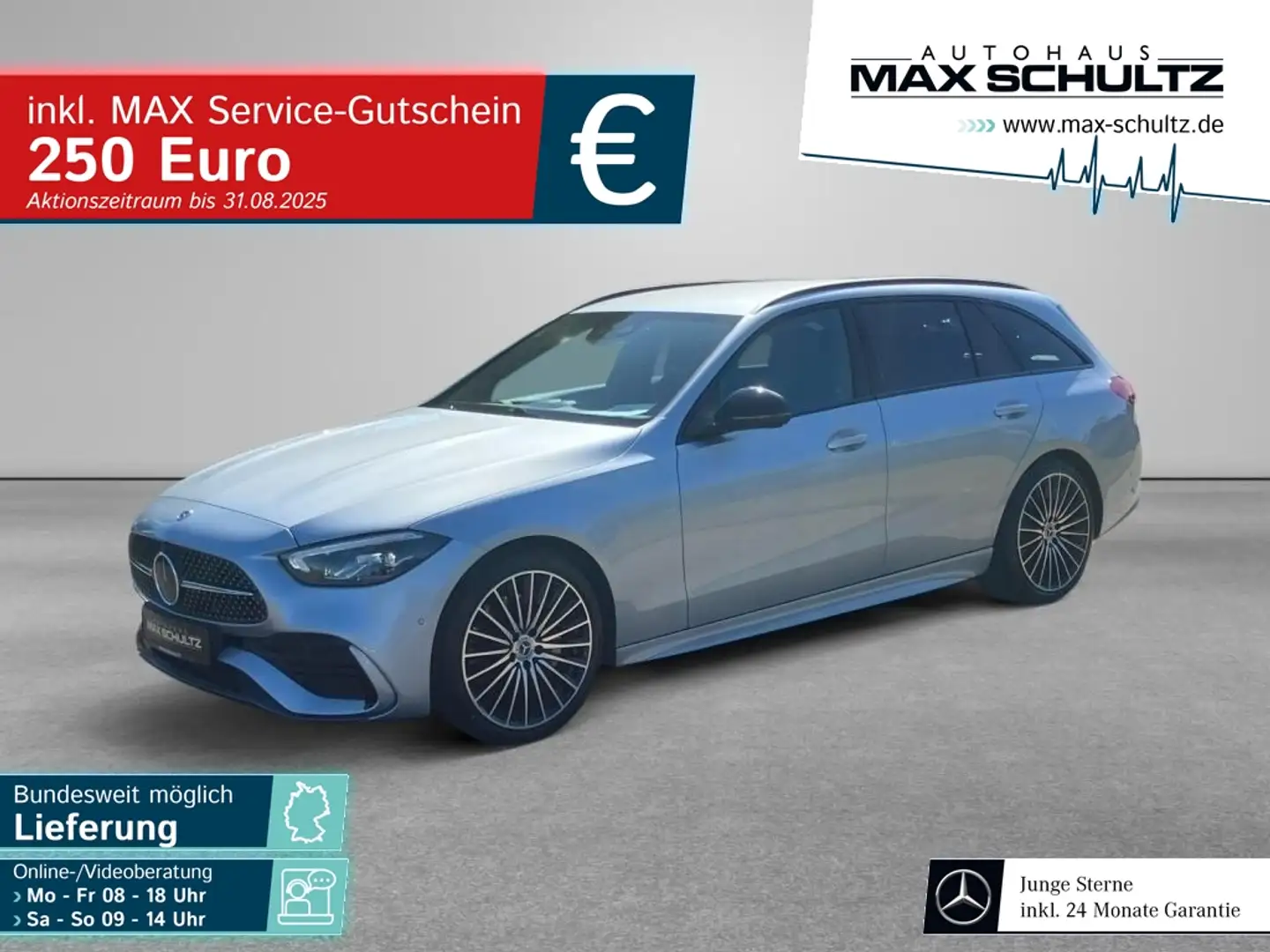 Mercedes-Benz C 220 d T-Modell AMG Line*el. Heckklappe*Kamera Argent - 1