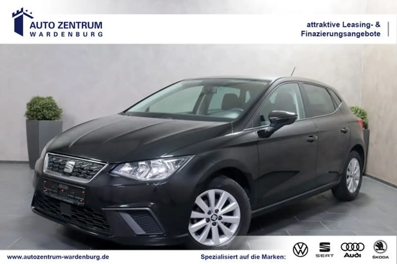 SEAT Ibiza Style NAVI TEMPO SHZ Scheckheftgepflegt Schwarz - 1