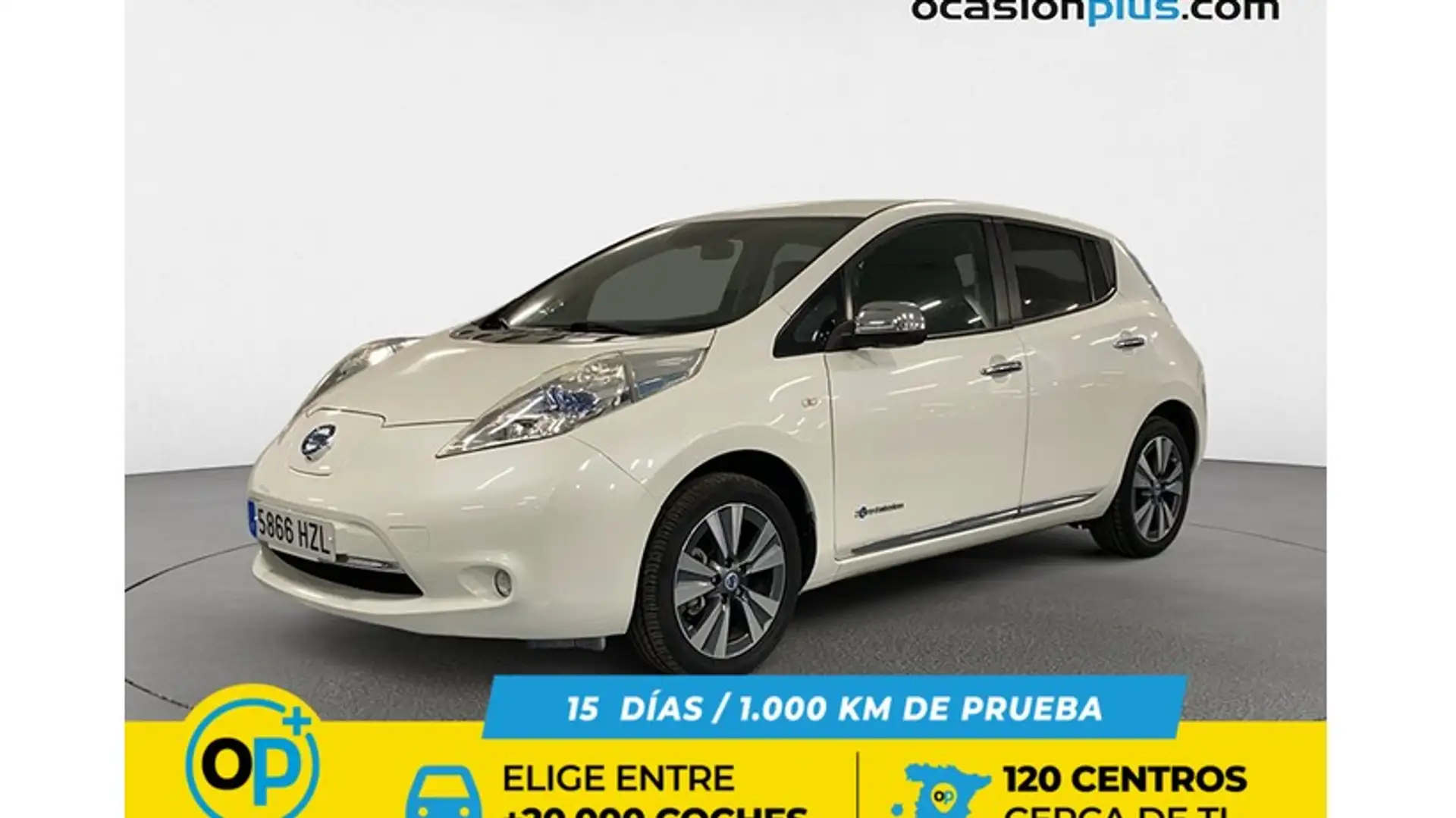 Nissan Leaf Tekna Blanc - 1