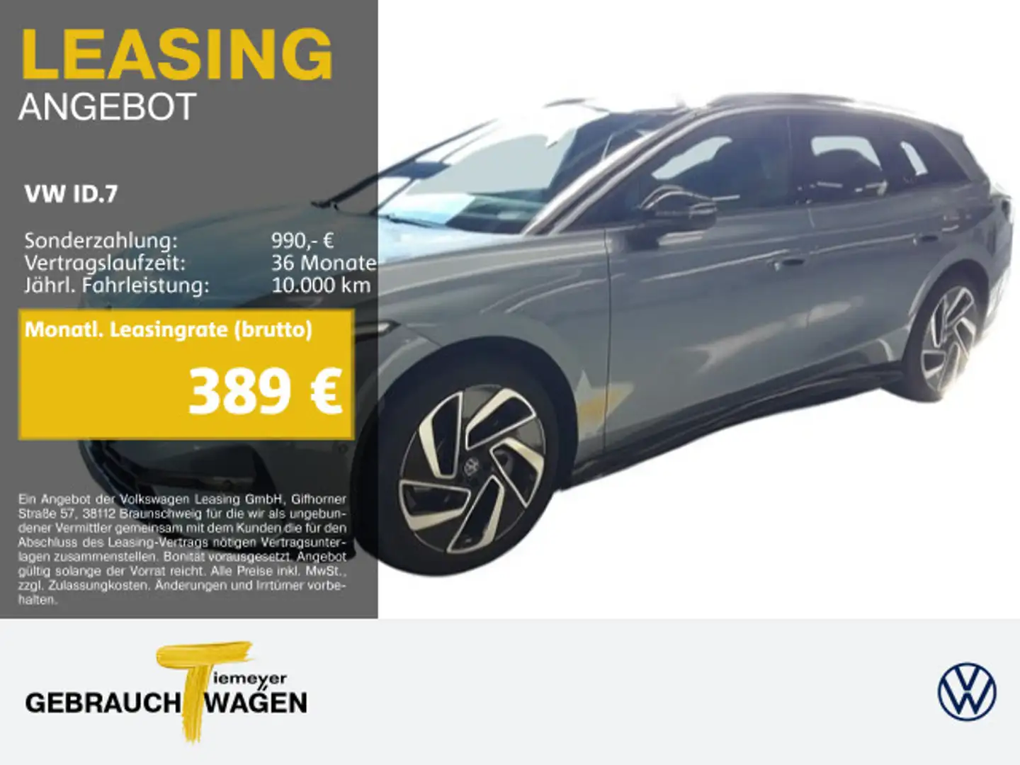 Volkswagen ID.7 Tourer PRO LM20 PANO WÄRMEPUMPE AHK KAMERA Blau - 1