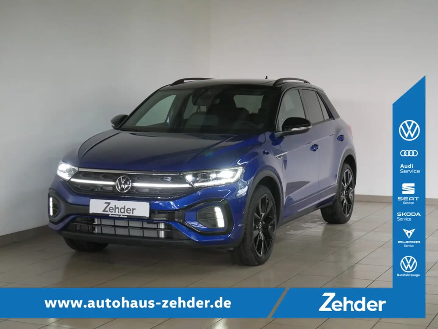 Volkswagen T-Roc 2.0 TSI DSG 4M R-Line +AHK+ACC+Pano Blau - 1