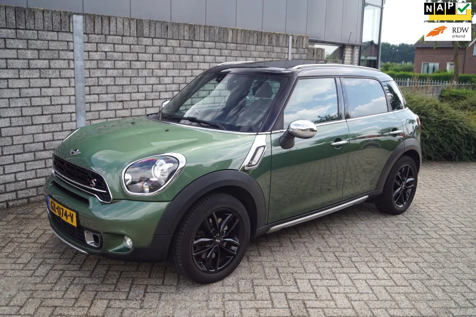 MINI Cooper S Countryman Mini 1.6 ALL4 Autom Leder Stoeverw Sportst Panodak Zelená - 1