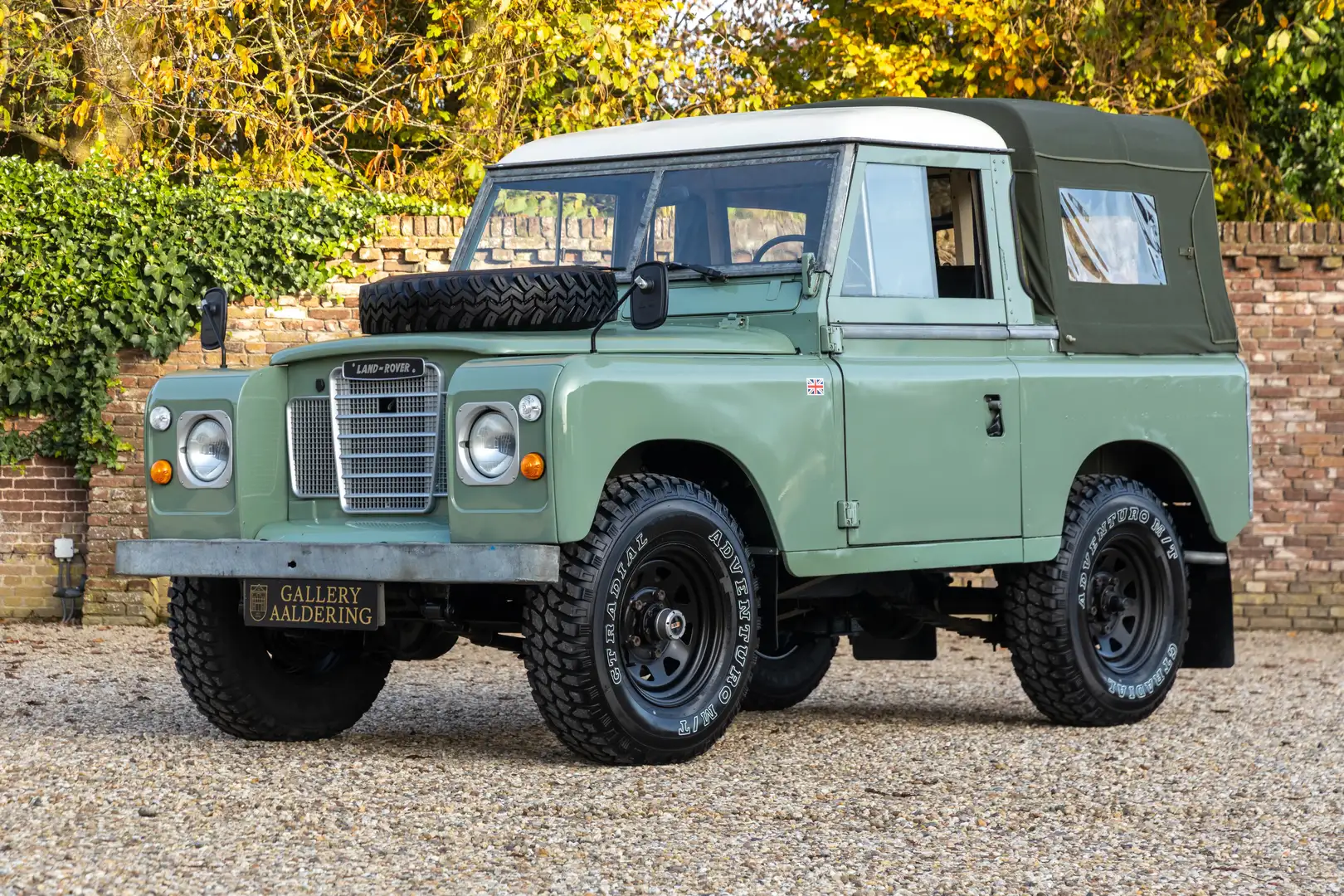 Land Rover Series 88 3 Cab ¾ Canvas hood with side windows "2.25 pet Vert - 1