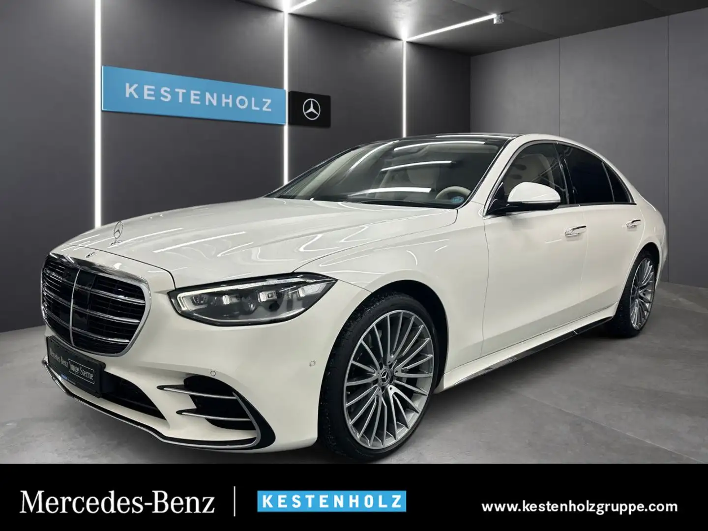 Mercedes-Benz S 400 d 4M AMG WideScreen Airmat Multibeam Distr+ Weiß - 1