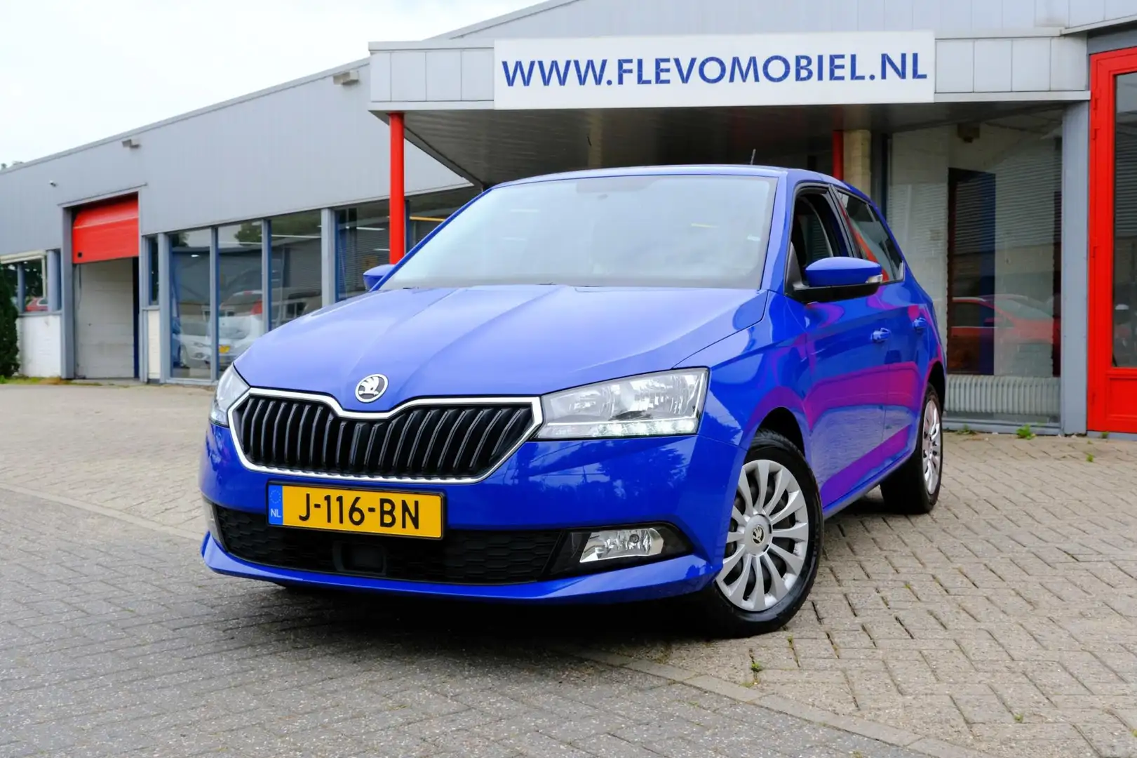Skoda Fabia 1.0 TSI Ambition 5-drs Airco|Cruise|Apple CarPlay Blauw - 1
