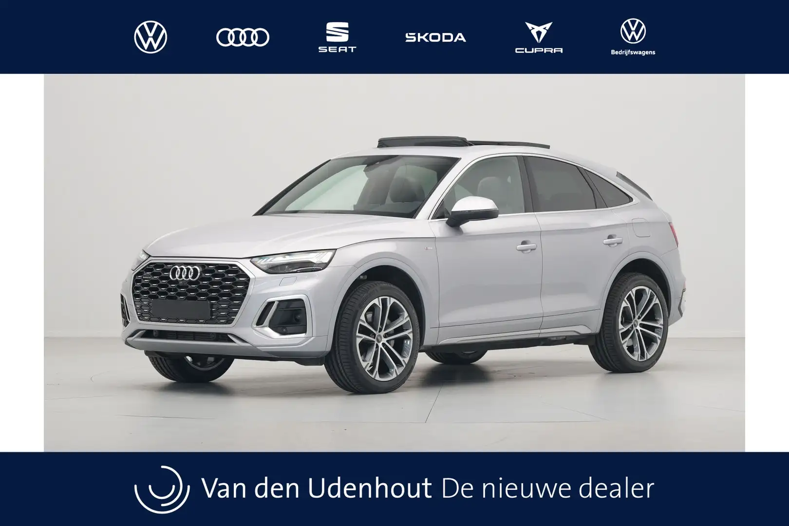 Audi Q5 Sportback 50 TFSI e S edition Panoramadak Matrix l Zilver - 1