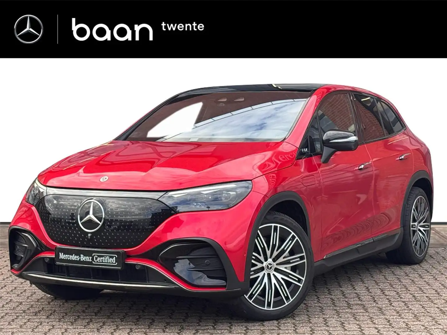 Mercedes-Benz EQE SUV 500 4-Matic AMG Line | Achterasbesturing | Distron Rood - 1