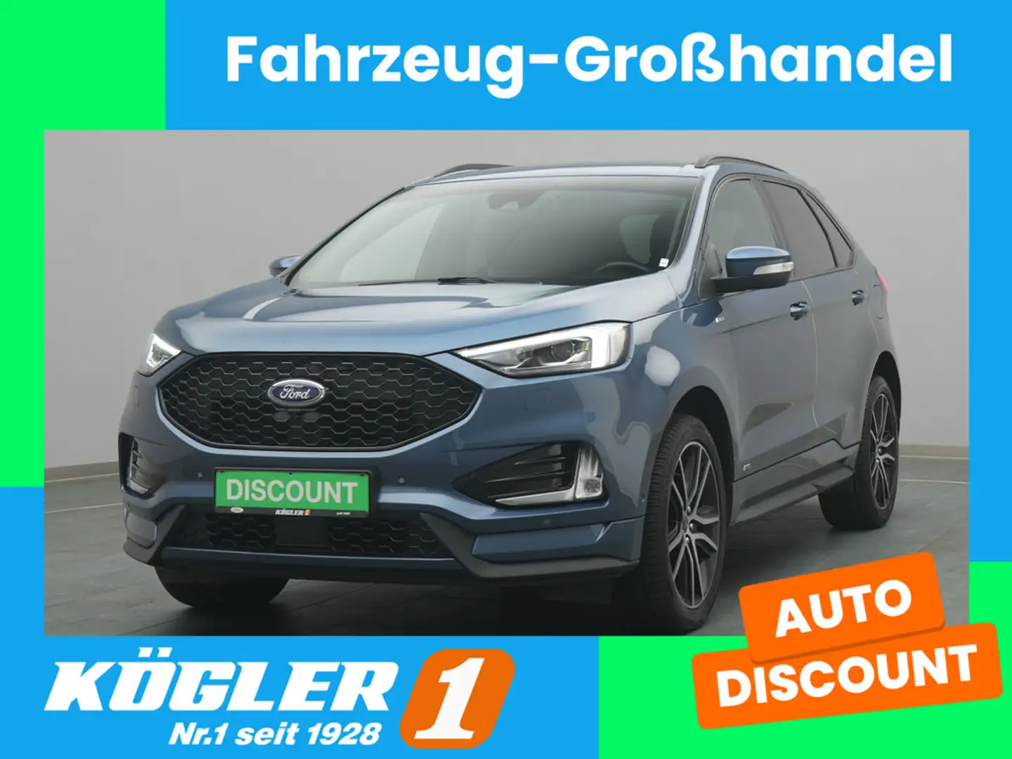 Ford Edge ST-Line 238PS Aut. 4x4/Techno-Paket Blau - 1