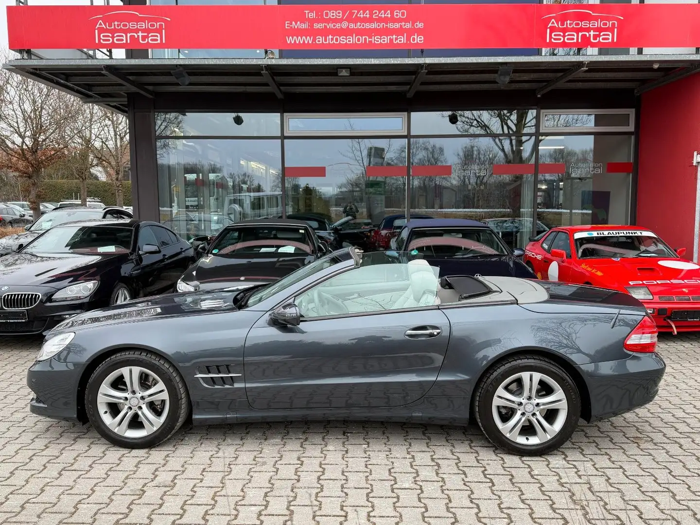 Mercedes-Benz SL 350 -tenoritgrau-  69tkm !- gr. Service neu Grau - 1