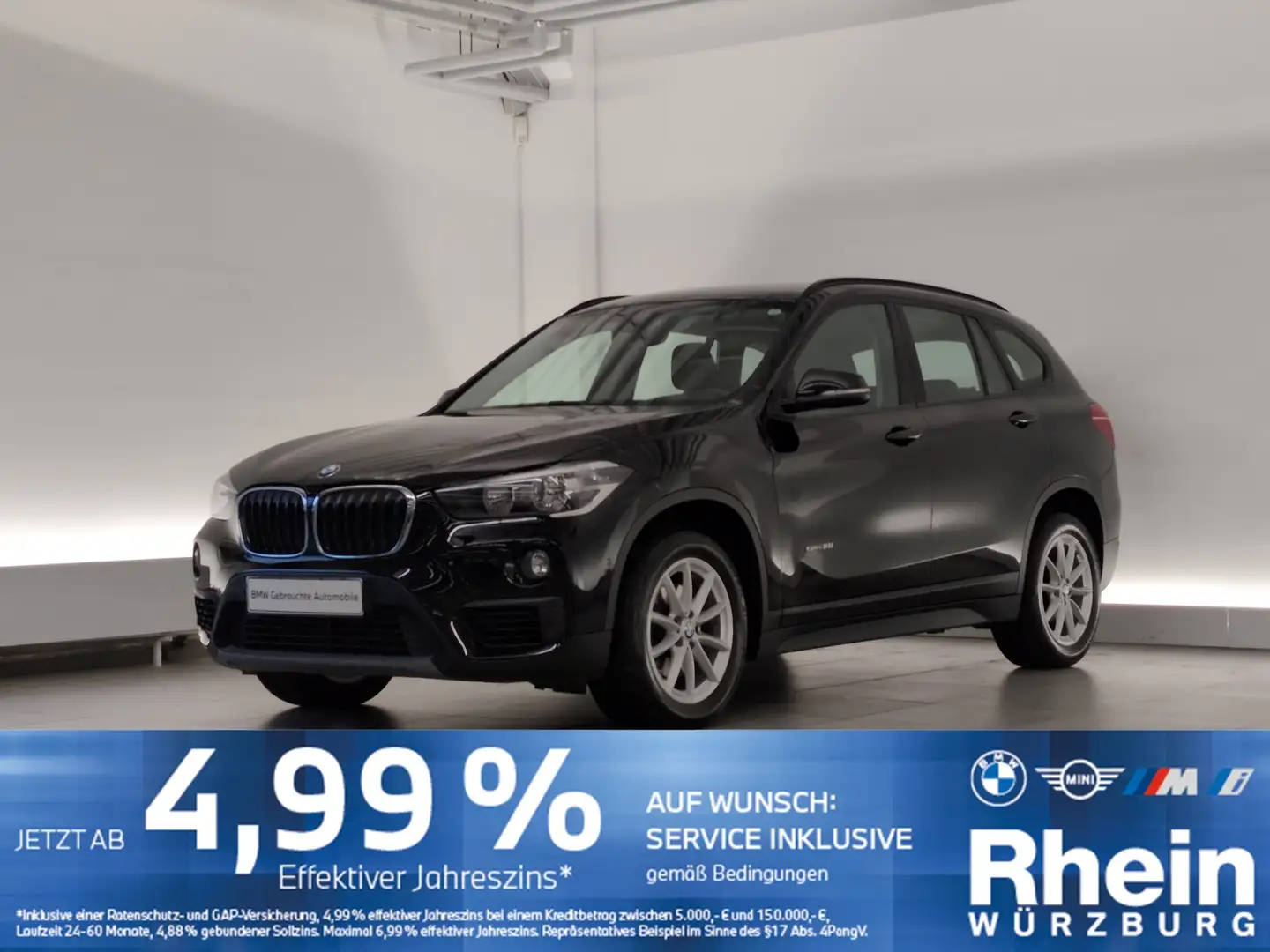 BMW X1 sDrive 18i Advantage SHZ/PDC/Tempomat  SHZ/PDC/Tem Schwarz - 1