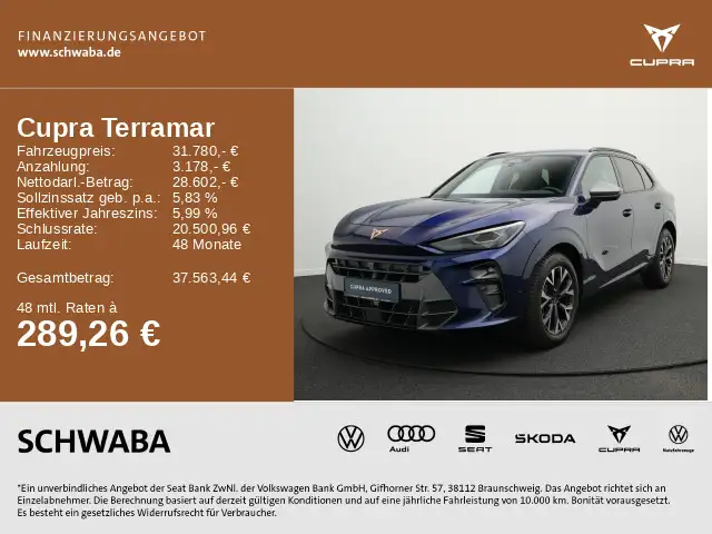 CUPRA Terramar 1.5eTSI DSG LED*HdUp*ACC*SIDE*R-KAM*18"