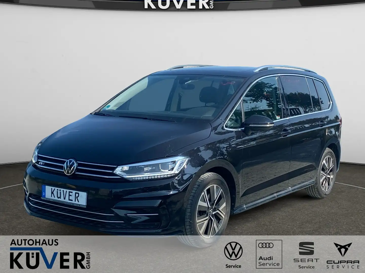 Volkswagen Touran R-Line 2,0 TDI DSG Navi+ACC+AHK+Pano+7S Schwarz - 1