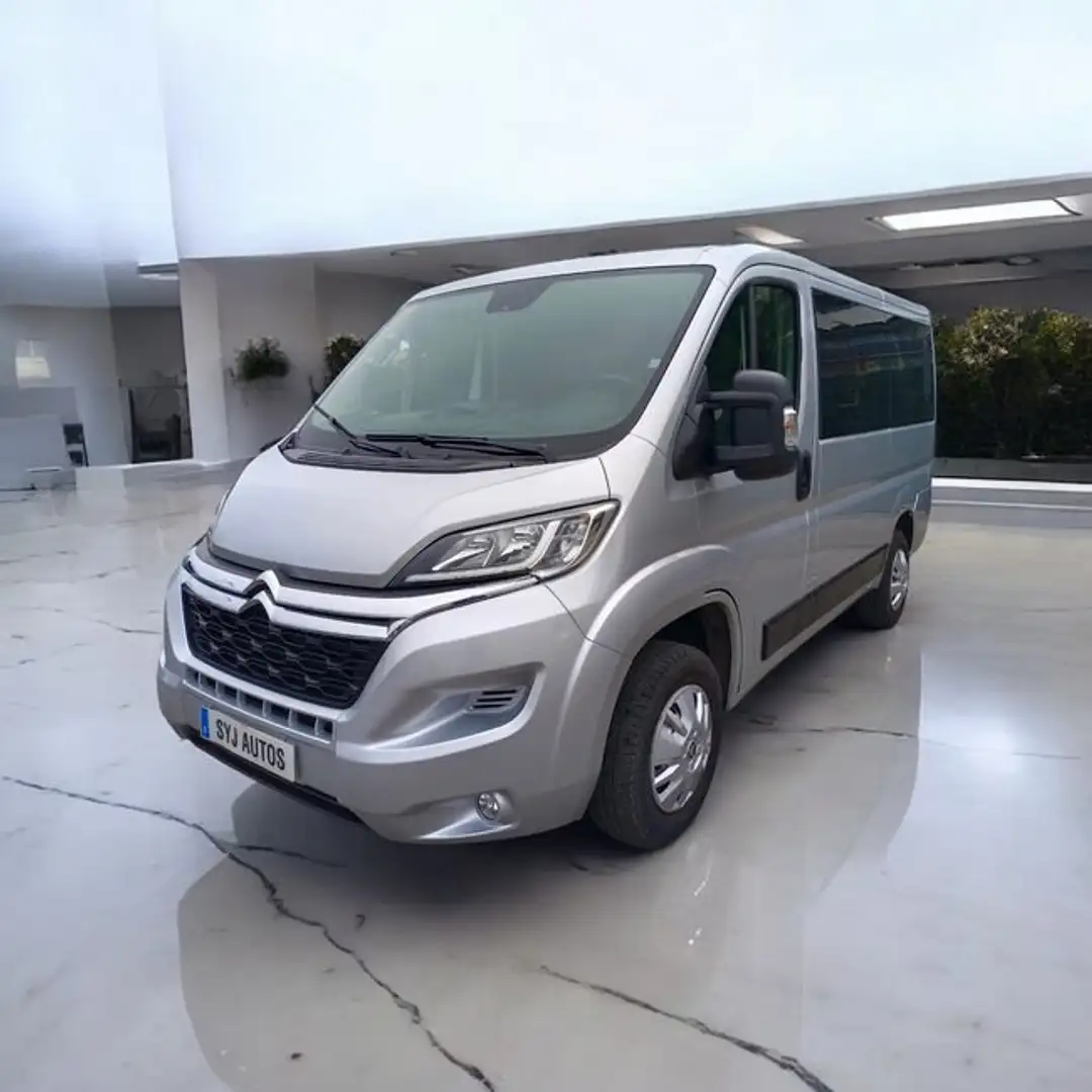 Citroen Jumper BLUEHDI 130cv 9 PLAZAS. Plateado - 1