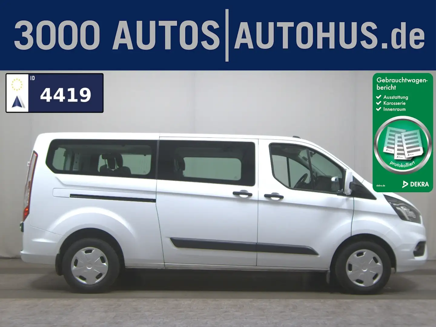 Ford Tourneo Custom 2.0 EB Trend L2 8-Sitze Navi PDC Blanc - 1