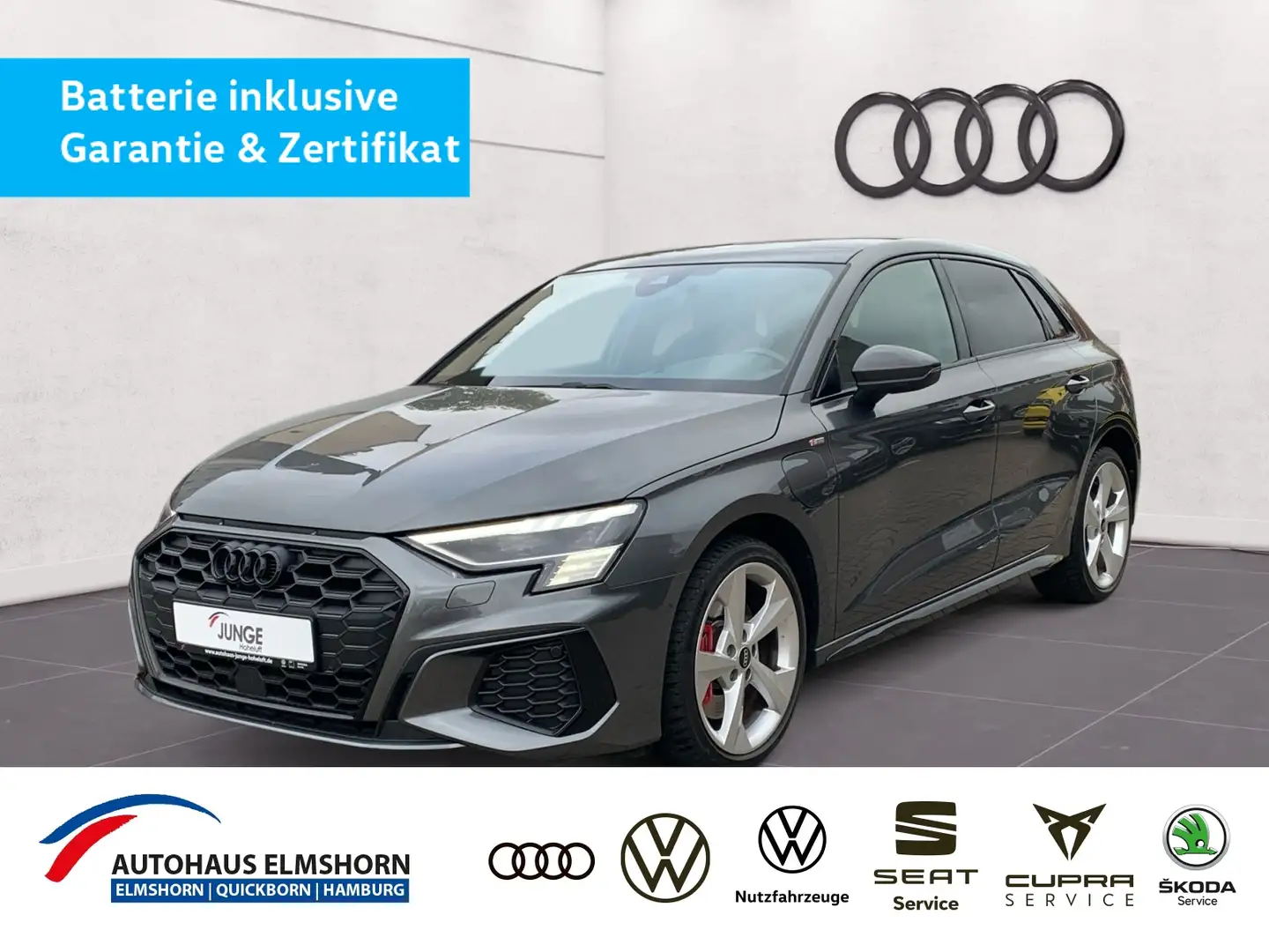 Audi A3 Sportback S line 45 TFSIe S tronic PANO HEAD KAM Grau - 1