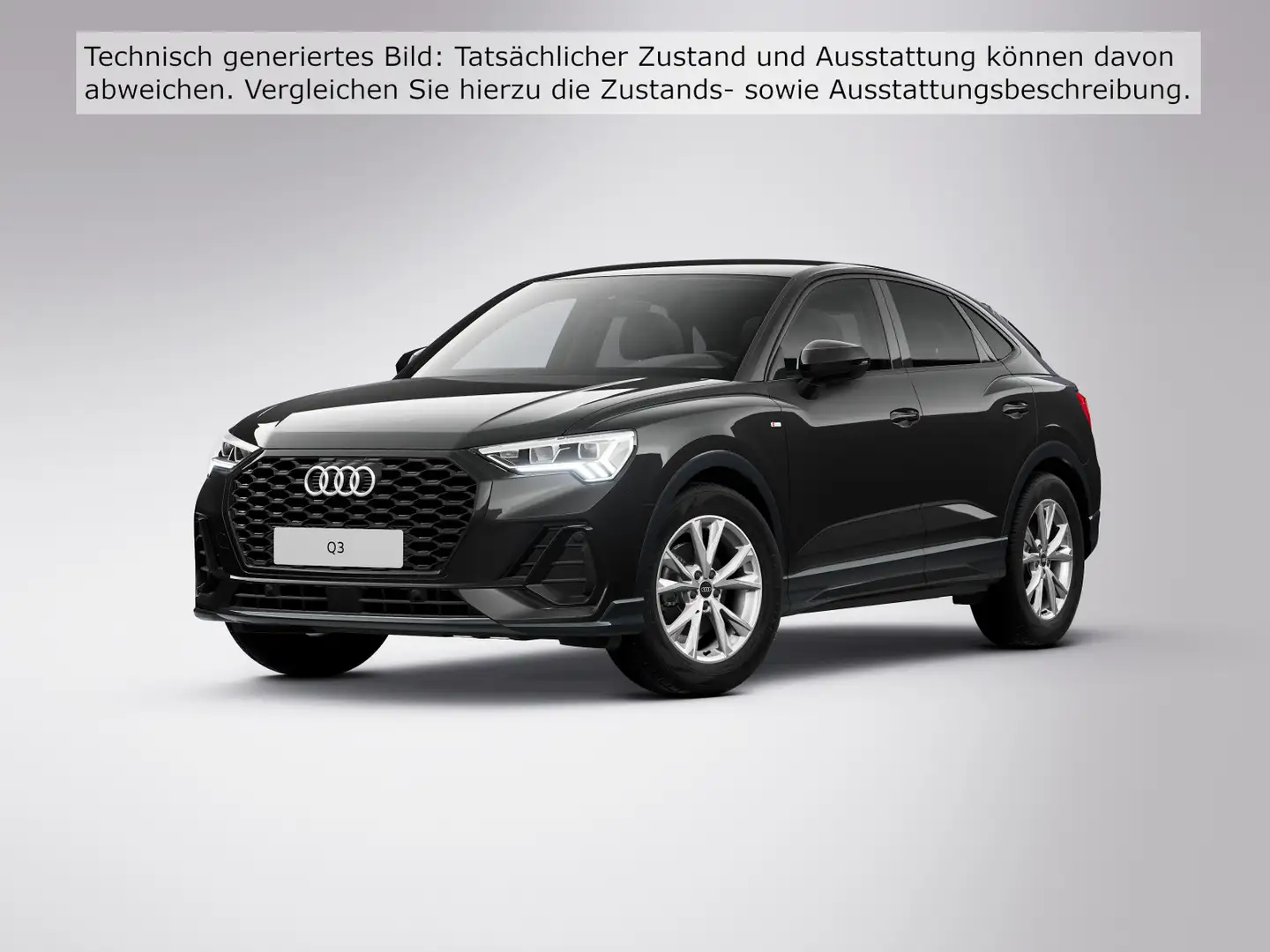 Audi Q3 35 TDI S LINE LED AHK ALCANTARA NAV Schwarz - 2