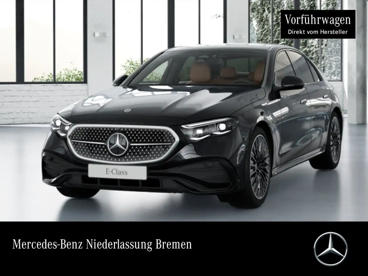 Mercedes-Benz E 200 AMG 360° Pano Burmester Distr. HUD Night PTS Schwarz - 1