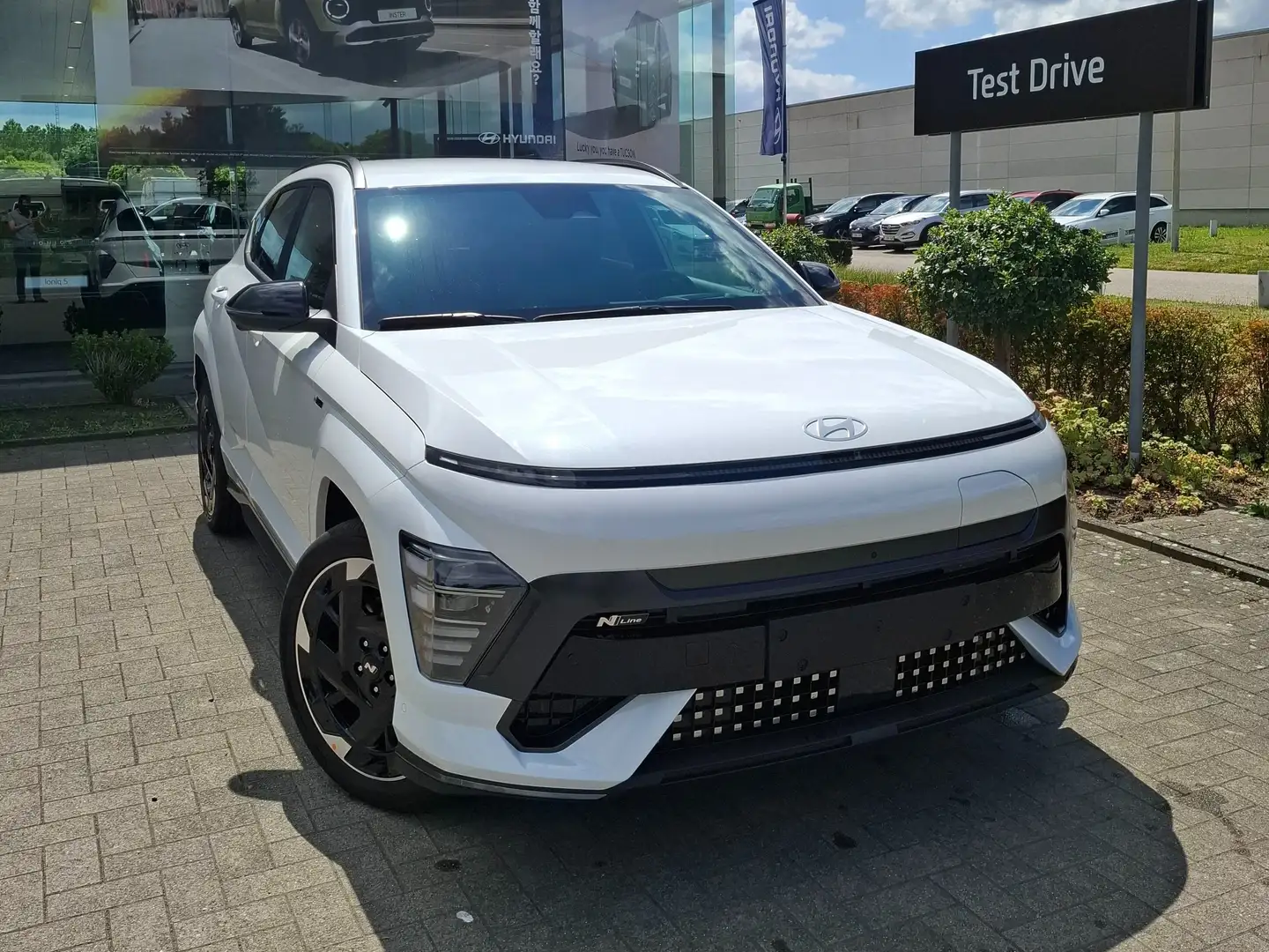 Hyundai KONA KONA Elektric 65kWh SHINE  N Line   DEMO Blanc - 1