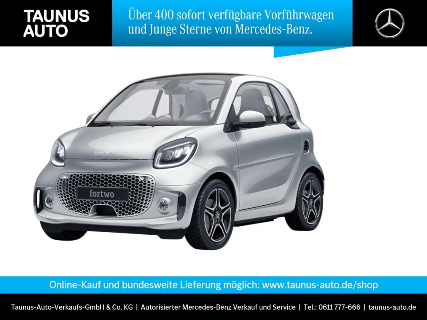 smart forTwo pulse EQ Plus & Exclusiv-Paket DAB Pano Silber - 1