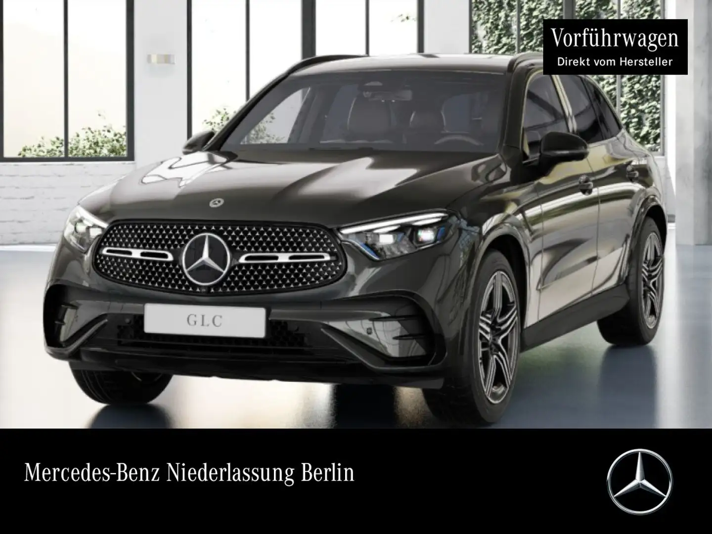 Mercedes-Benz GLC 200 4M AMG+NIGHT+360+AHK+TOTW+KEYLESS+9G Grau - 1
