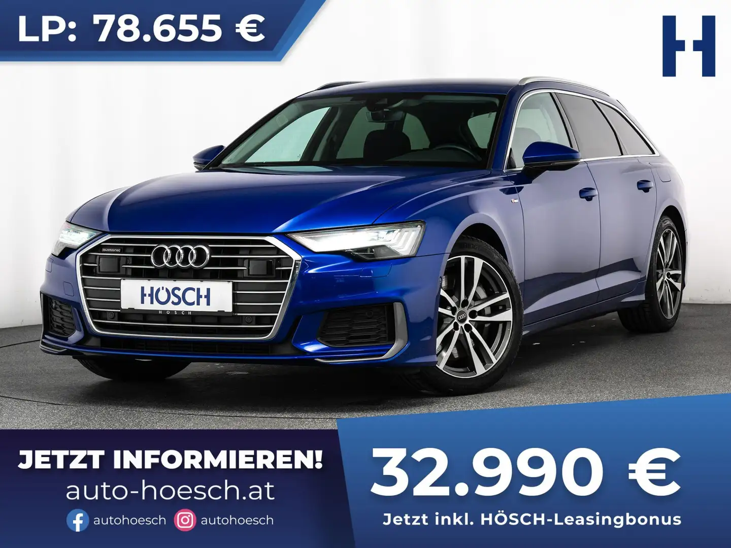 Audi A6 Avant 50 TFSI e quattro S-LINE HD-MATRIX B&O ASSI Blau - 1