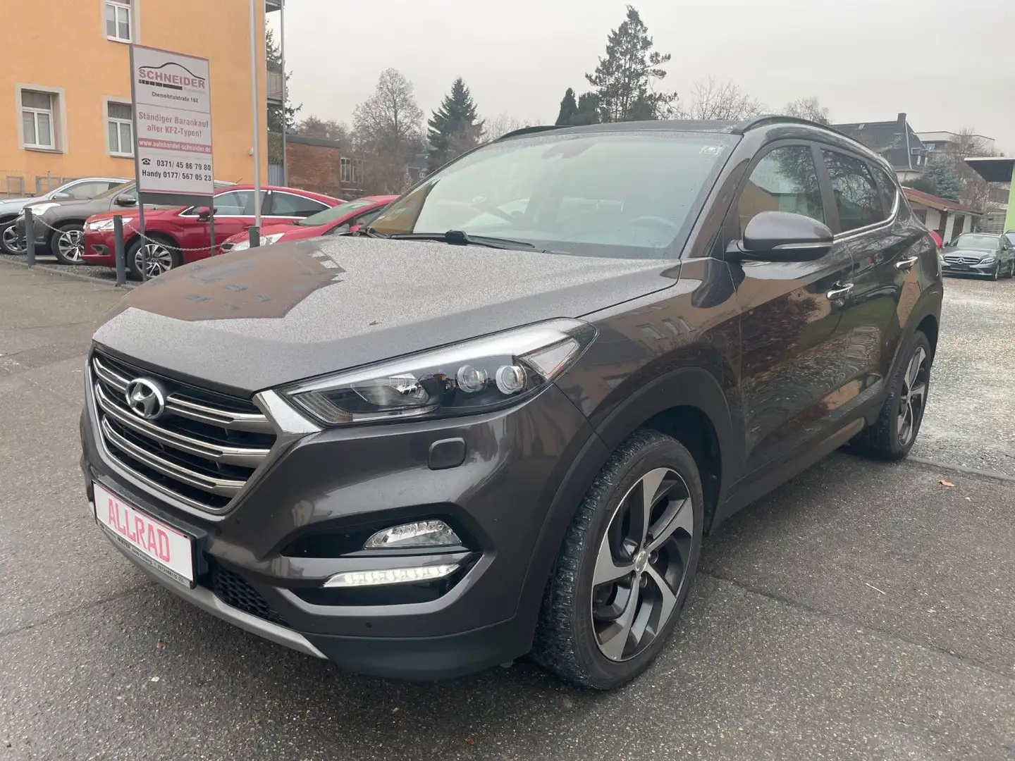 Hyundai TUCSON Trend 4WD LEDER PANORAMA  XENON Braun - 1