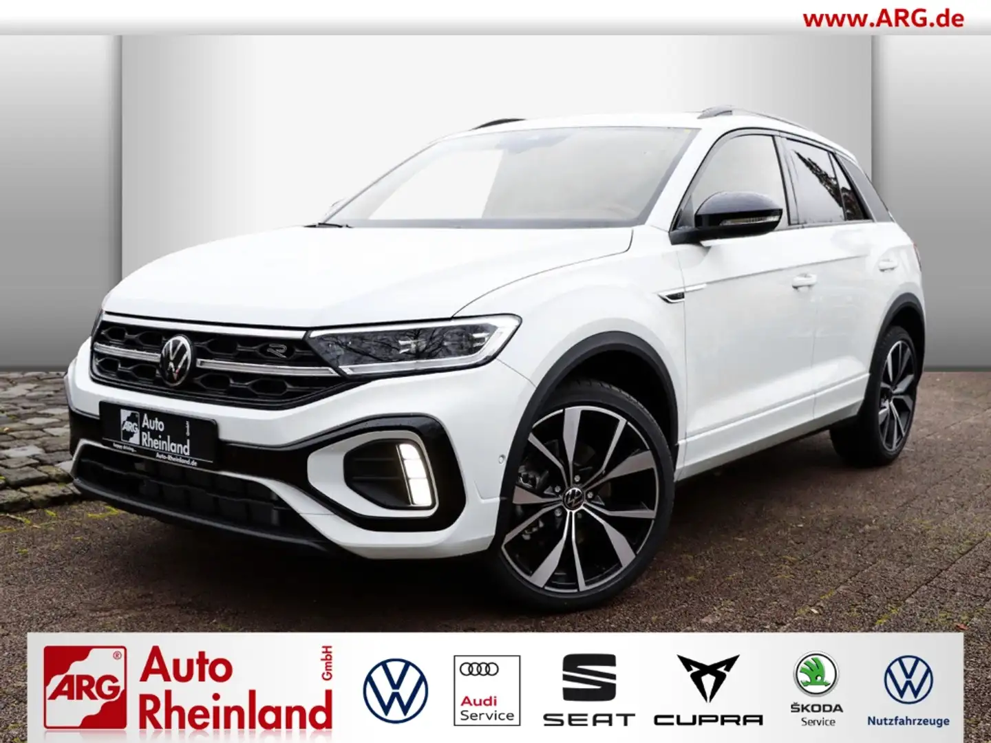 Volkswagen T-Roc R-Line 1.5 TSI OPF DSG AHK/IQ.LIGHT/PARKLENK/SITZH Weiß - 1
