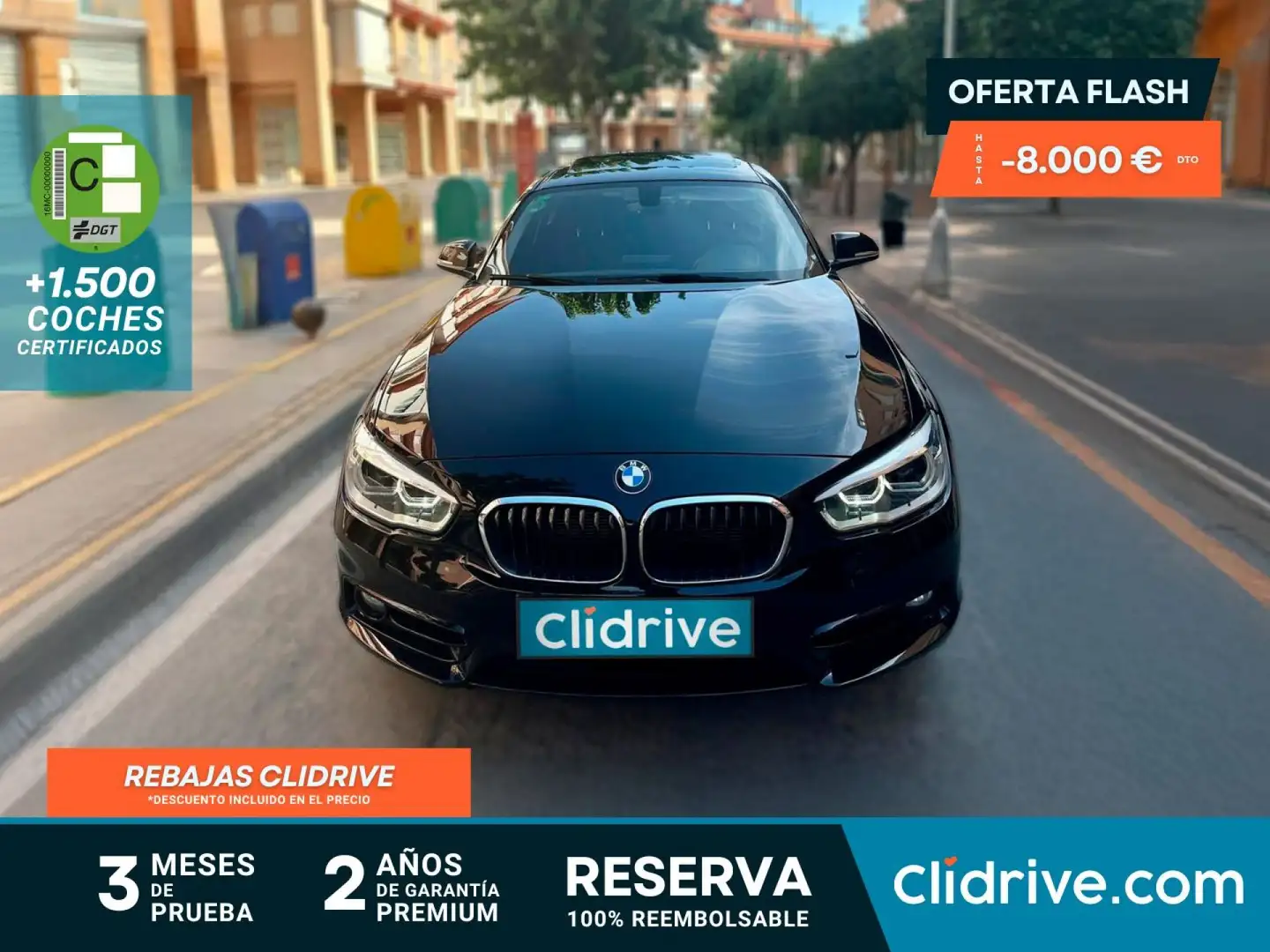 BMW 118 118dA Negro - 1