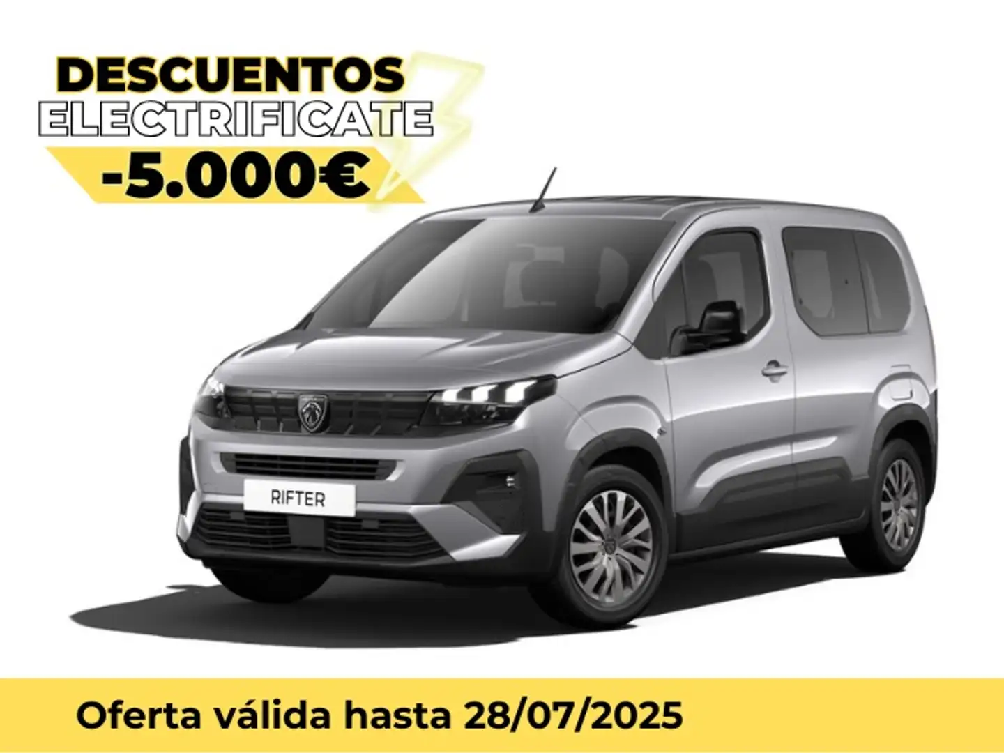 Peugeot Rifter e-Rifter 50kWh Standard GT 100kW Gris - 1