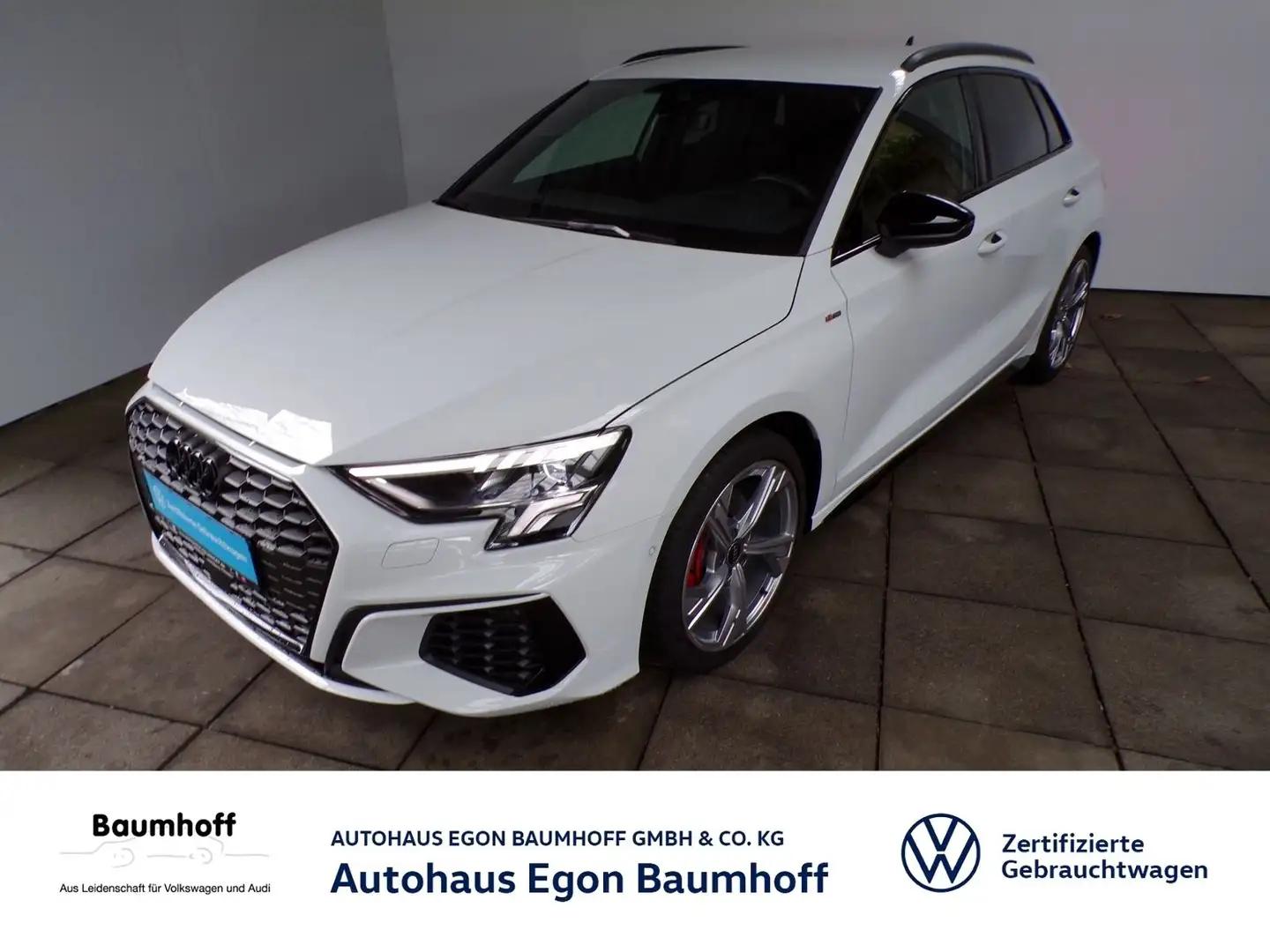 Audi A3 SPORTBACK 35 TFSI / 2 x S-LINE+AHK+ALCANTARA Weiß - 1