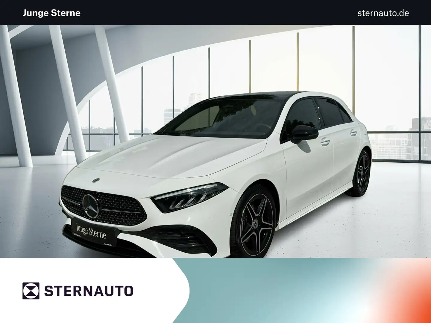 Mercedes-Benz A 200 A 200 AMG Line Pano RüCam LED Spur Night Navi Weiß - 1