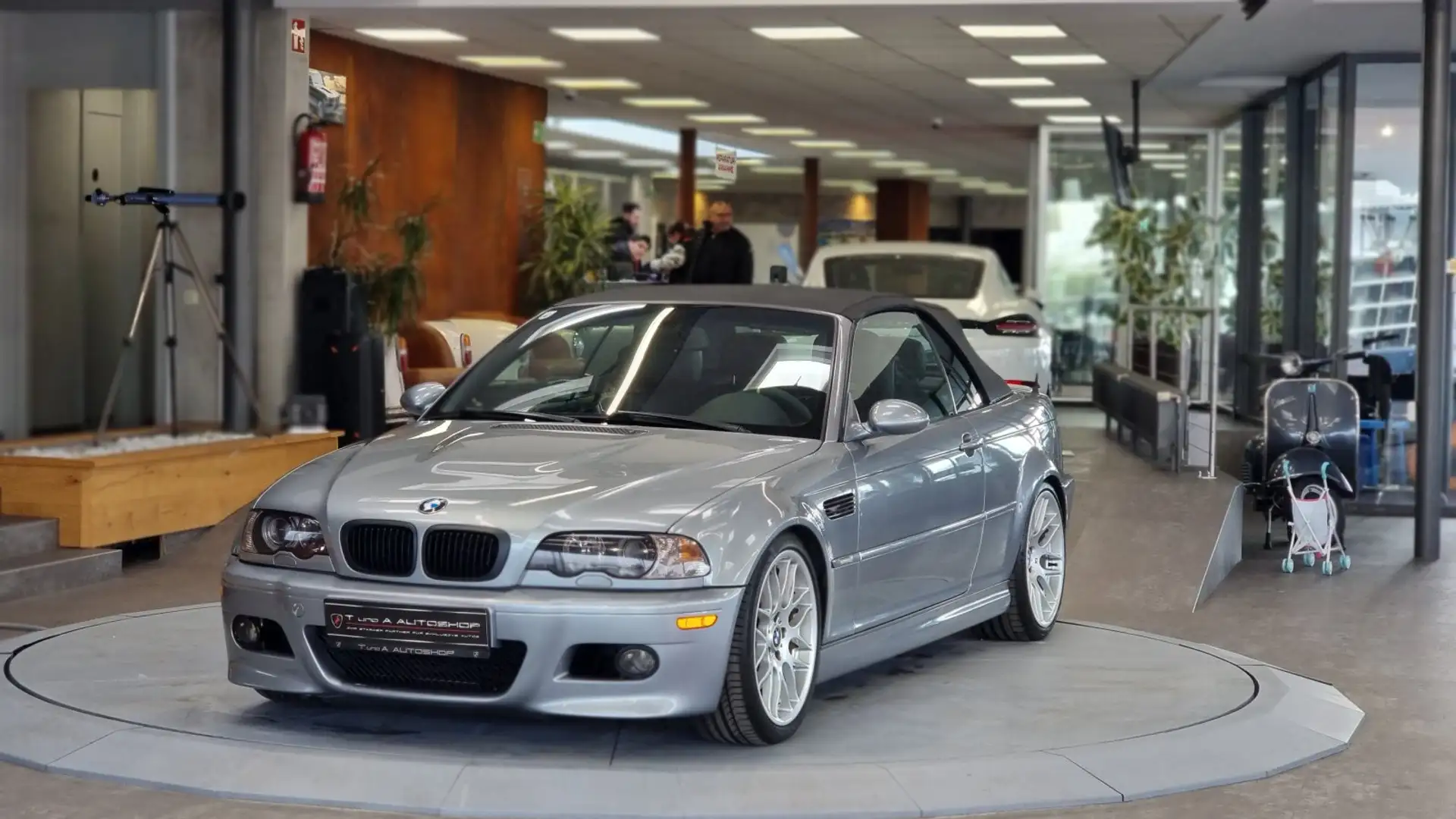 BMW M3 Cabrio SMG *Windschott*Navi*Harman/Kardon* Gris - 2