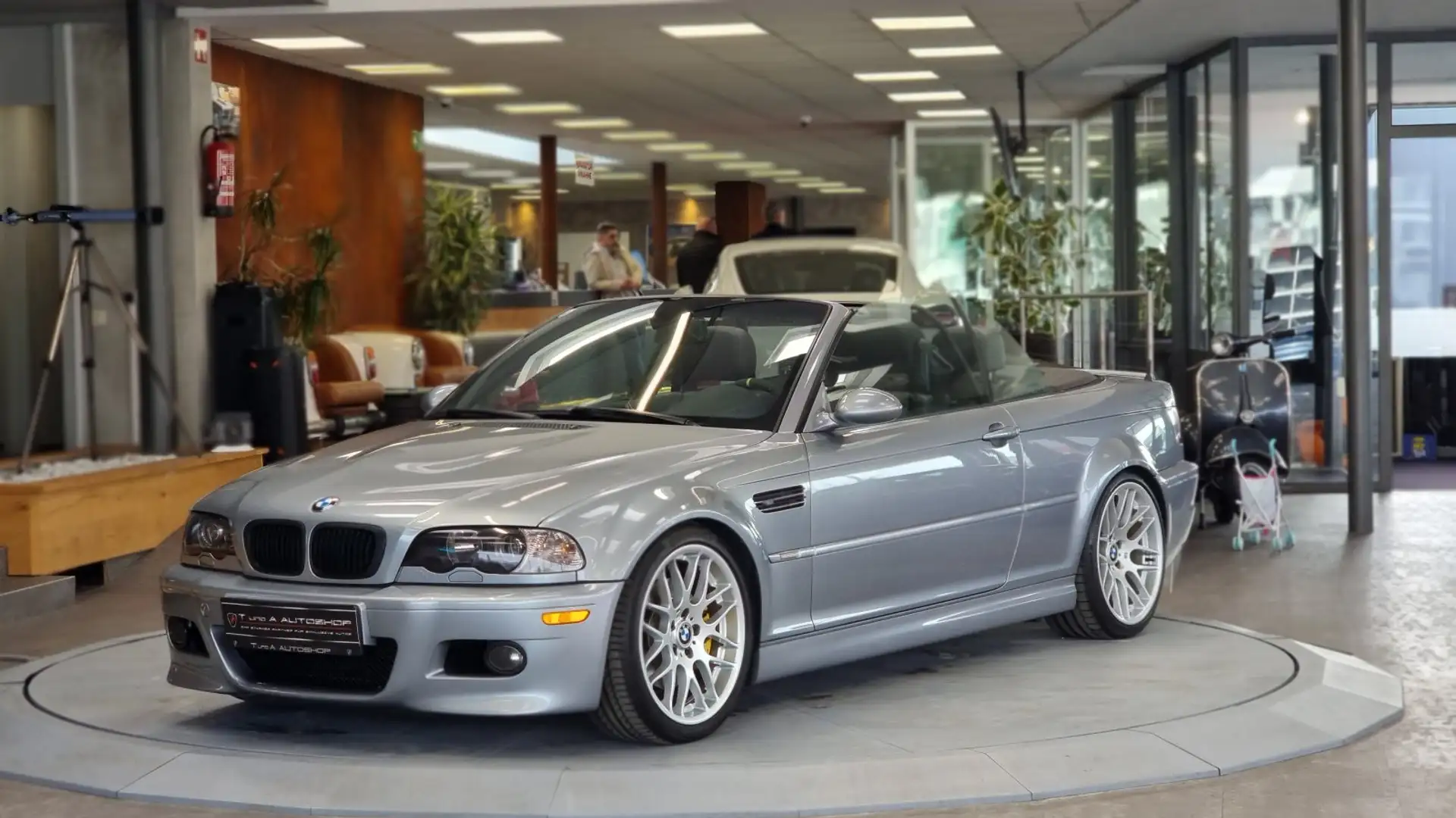 BMW M3 Cabrio SMG *Windschott*Navi*Harman/Kardon* Gris - 1
