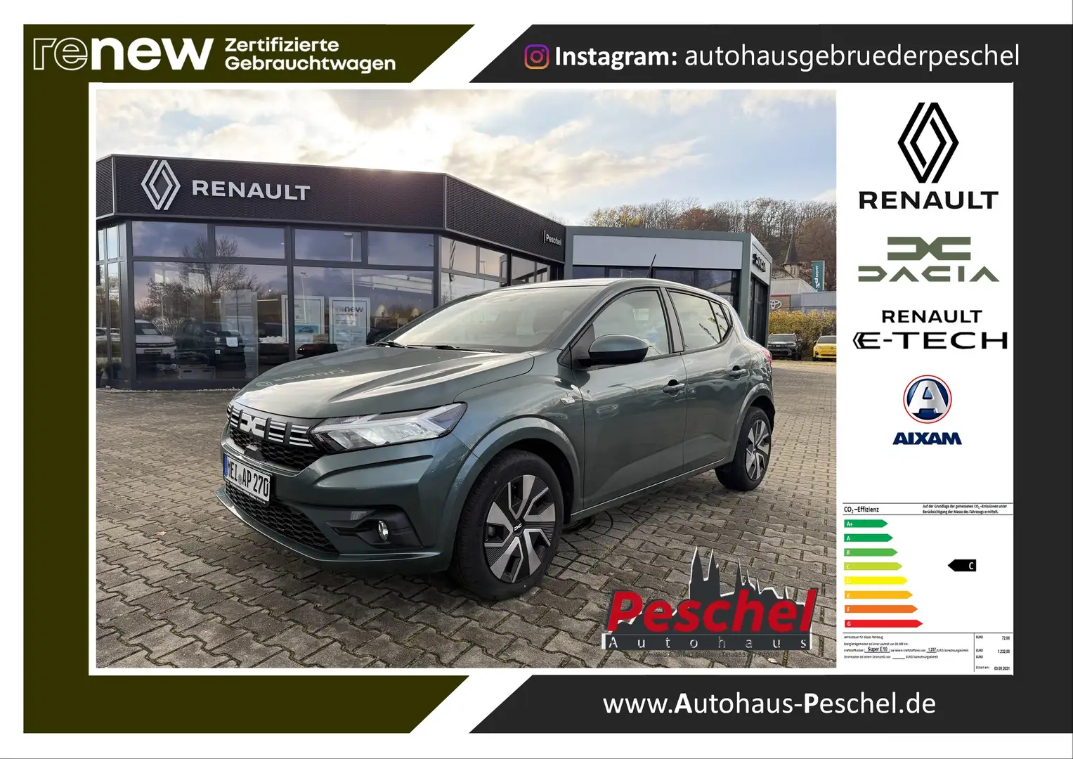 Dacia Sandero Expression Grün - 1