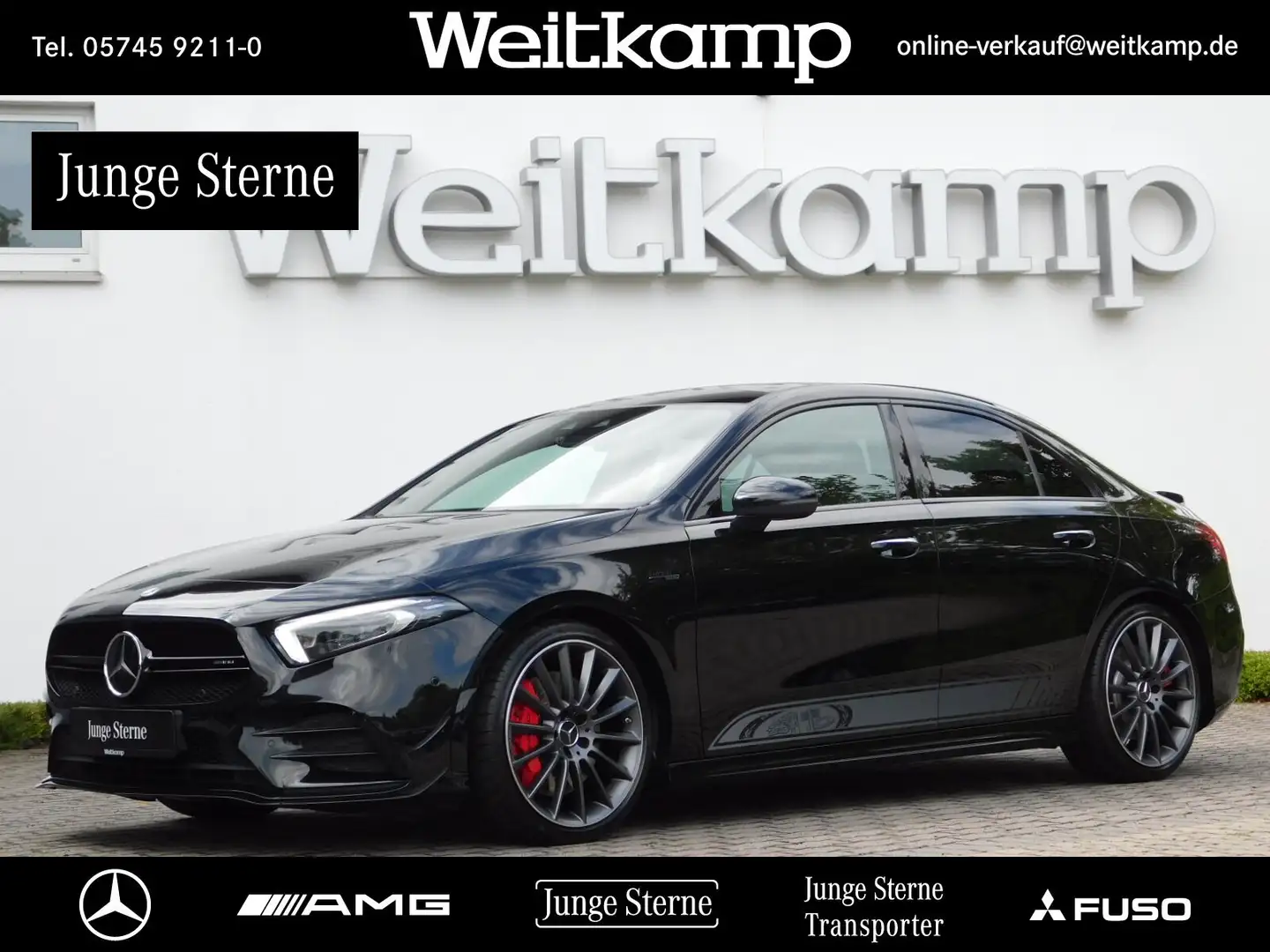 Mercedes-Benz A 35 AMG AMG A 35 4MATIC Limousine Edition55+Pano+Perf.S. Schwarz - 1