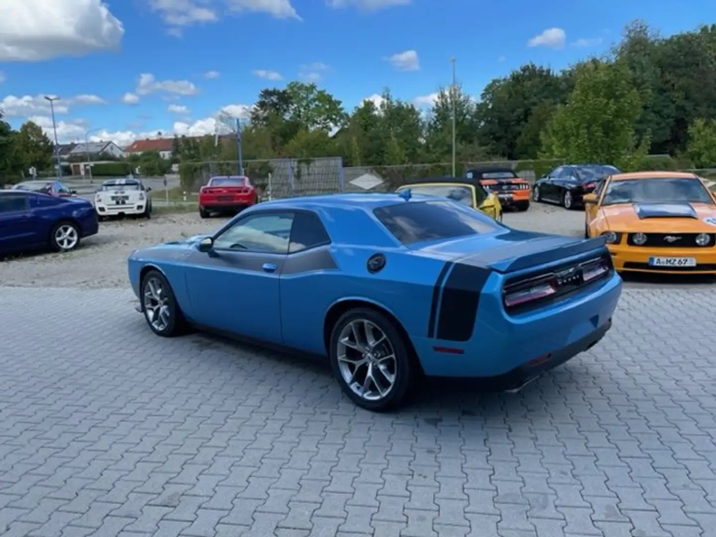 Dodge Challenger 2019 R/T NAVI Kamera Leder Sitzkühl beh. Lenk Blau - 1