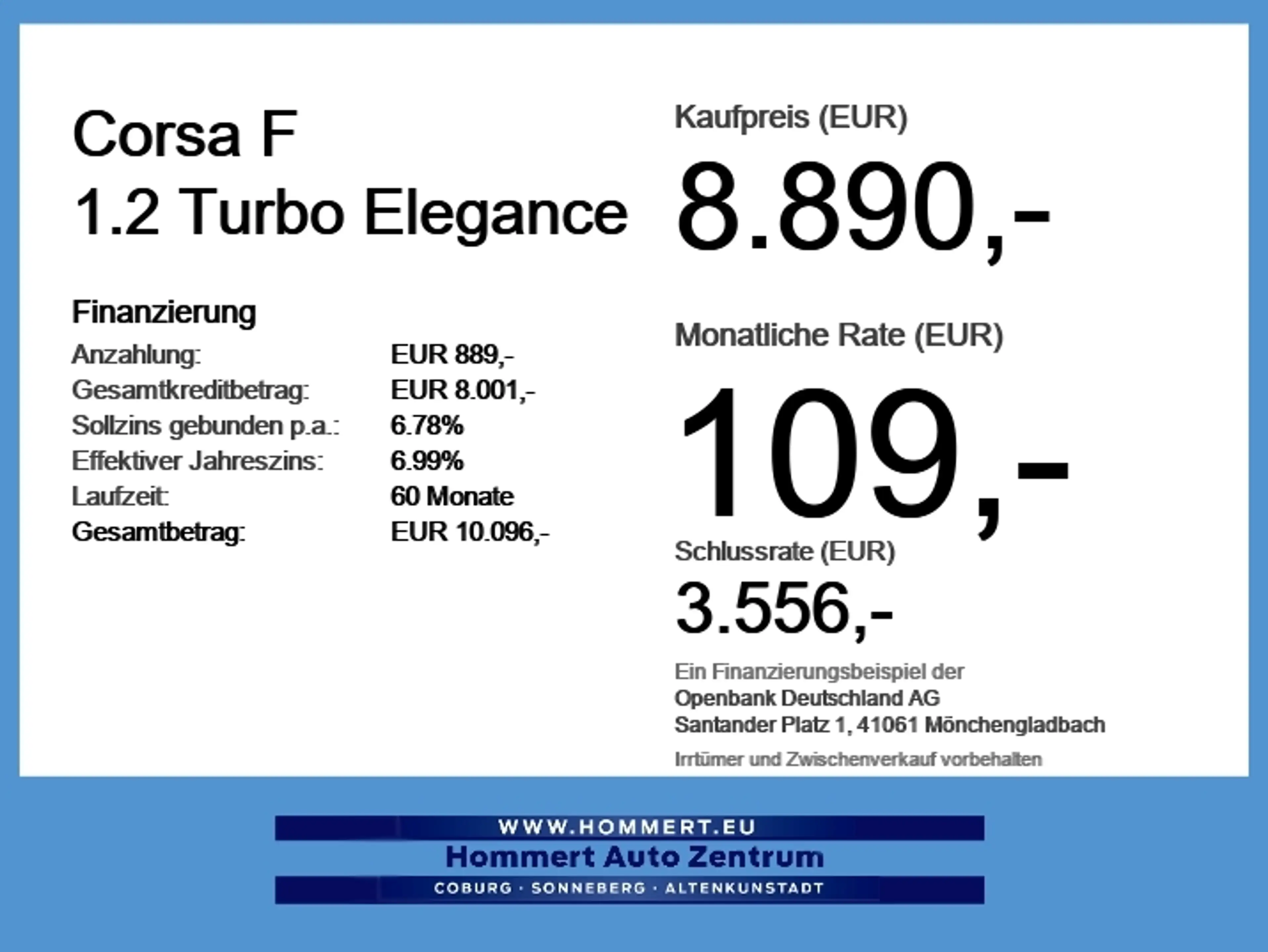 Opel Corsa F 1.2 Turbo Elegance *Kamera*beh.Lenk*LED* — photo 5