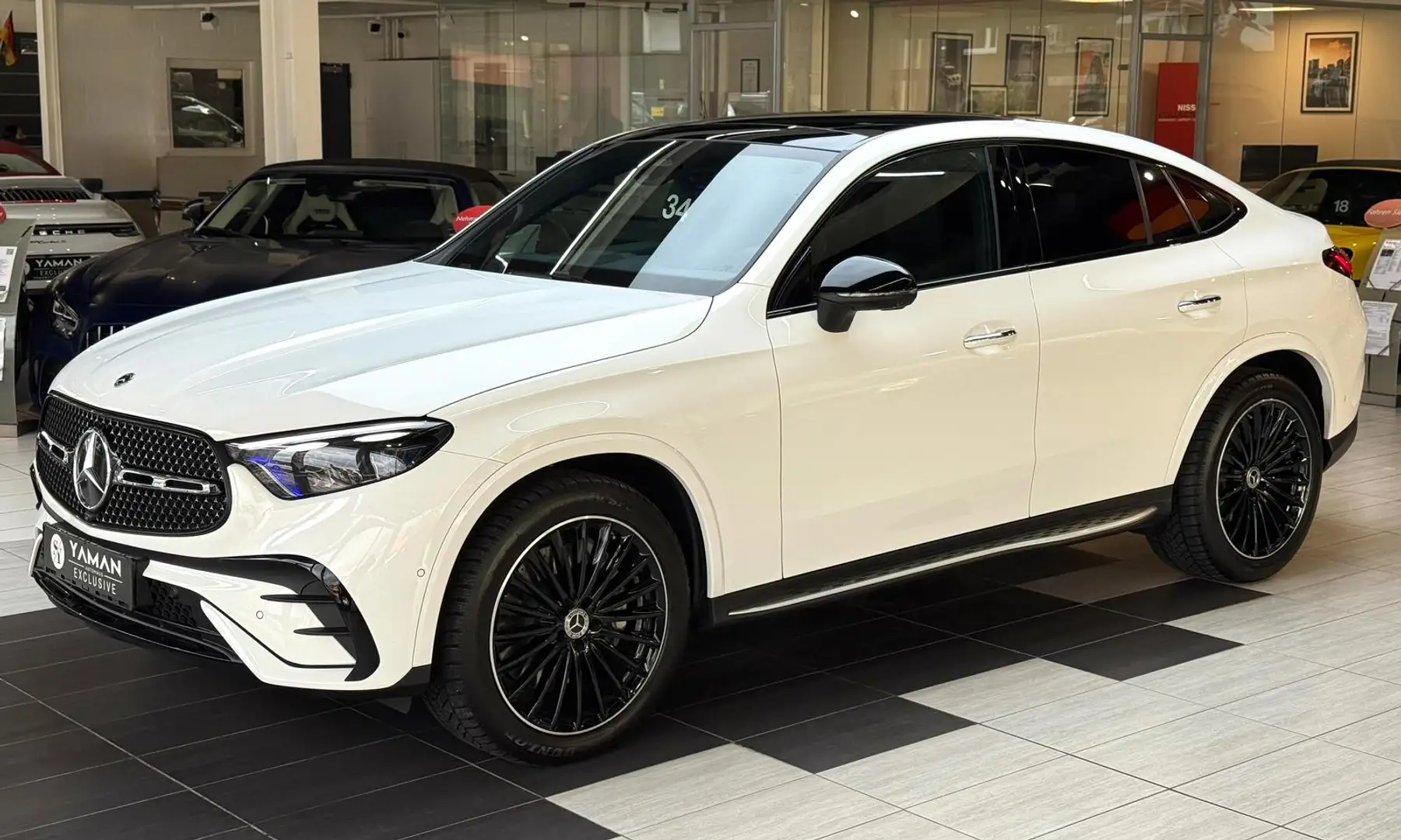 Mercedes-Benz GLC 220 d 4M Coupe AMG*Pano*360°Burm*Distronic* Weiß - 2